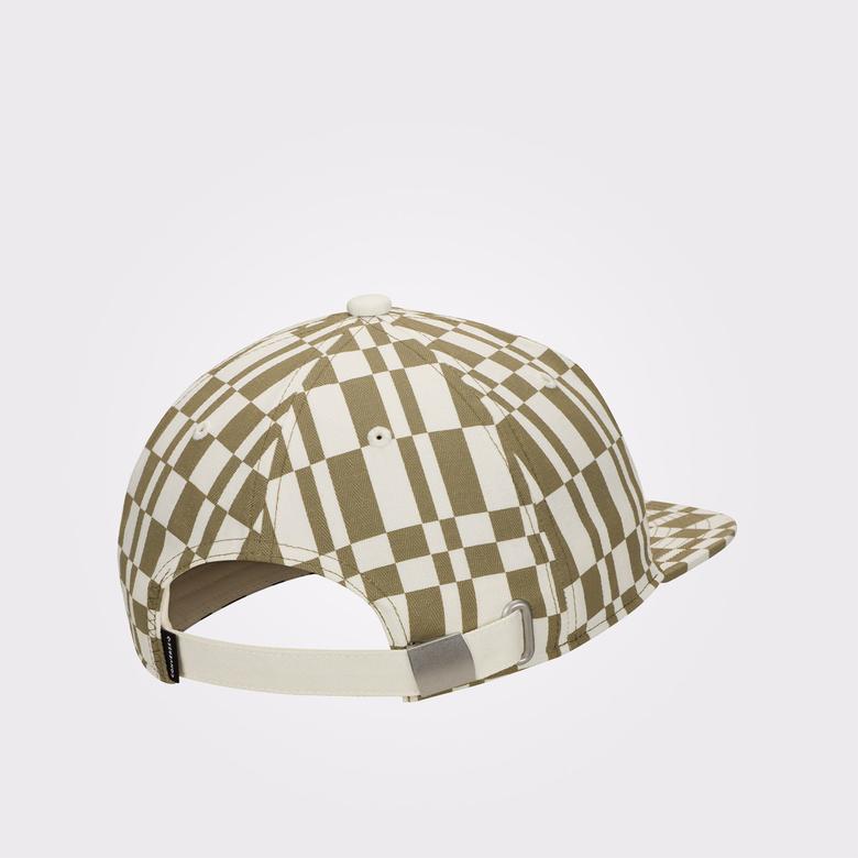 Converse Star Chevron Unisex Kare Desenli Haki Şapka