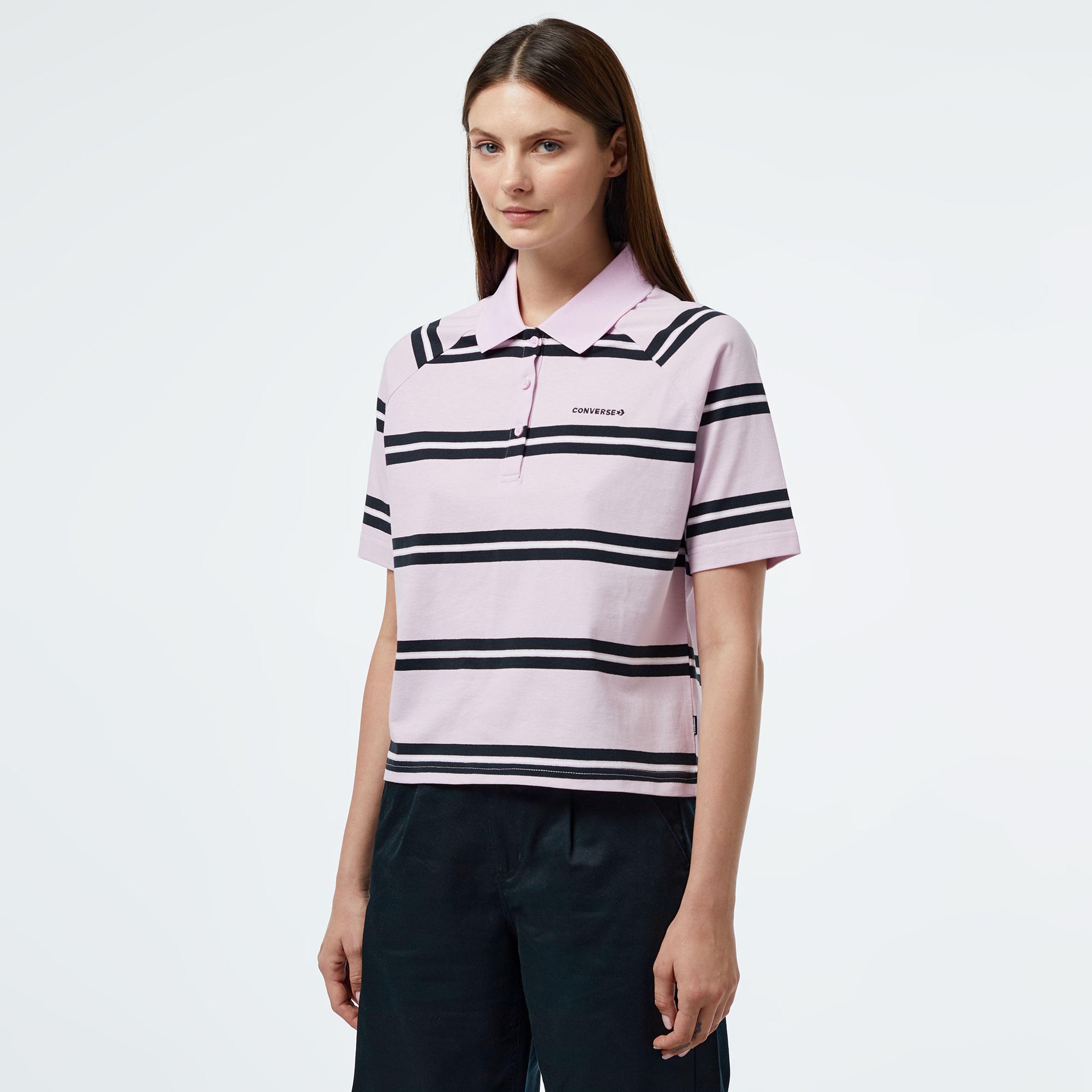 Converse Marquis Çizgili Kadın Lila Polo