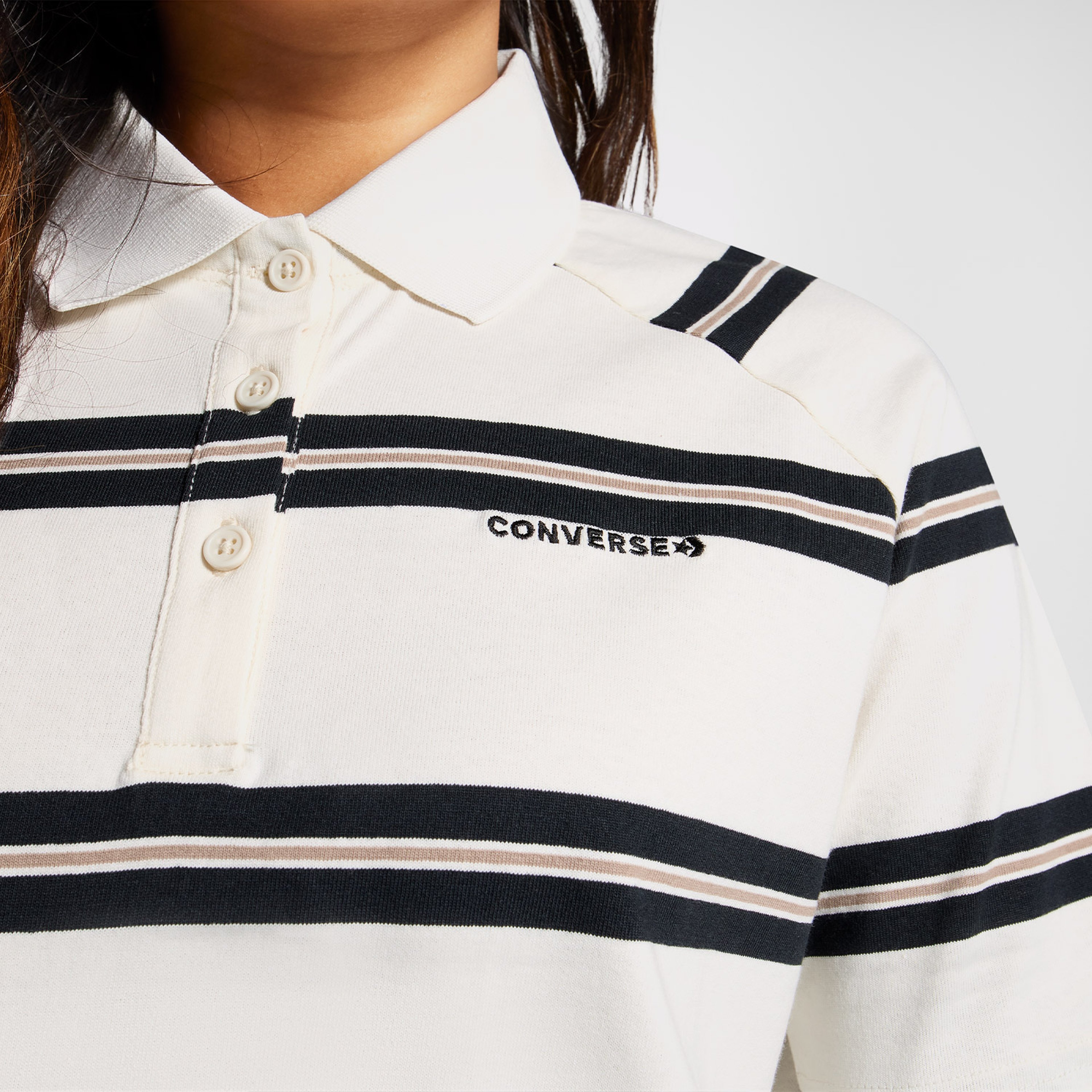 Converse Marquis Çizgili Kadın Krem Polo