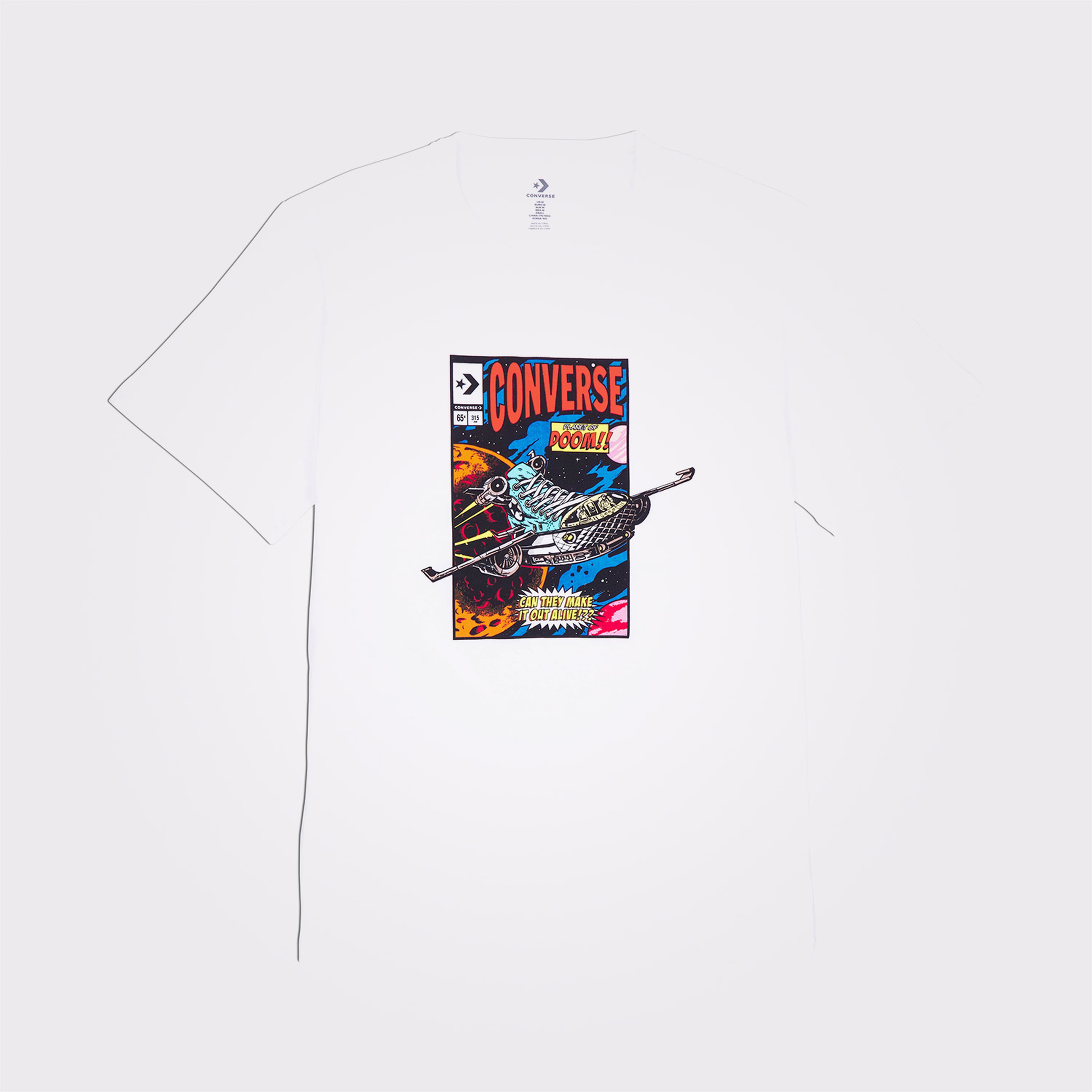 Converse Comic Cover Erkek Beyaz T-Shirt