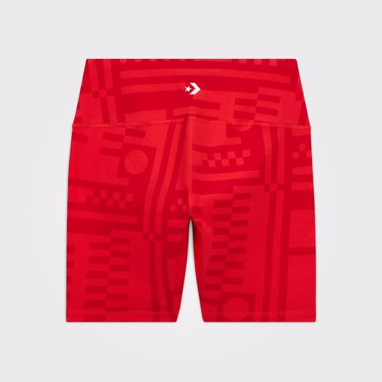 Converse x LFC  Desenli Kadın Kırmızı Tayt