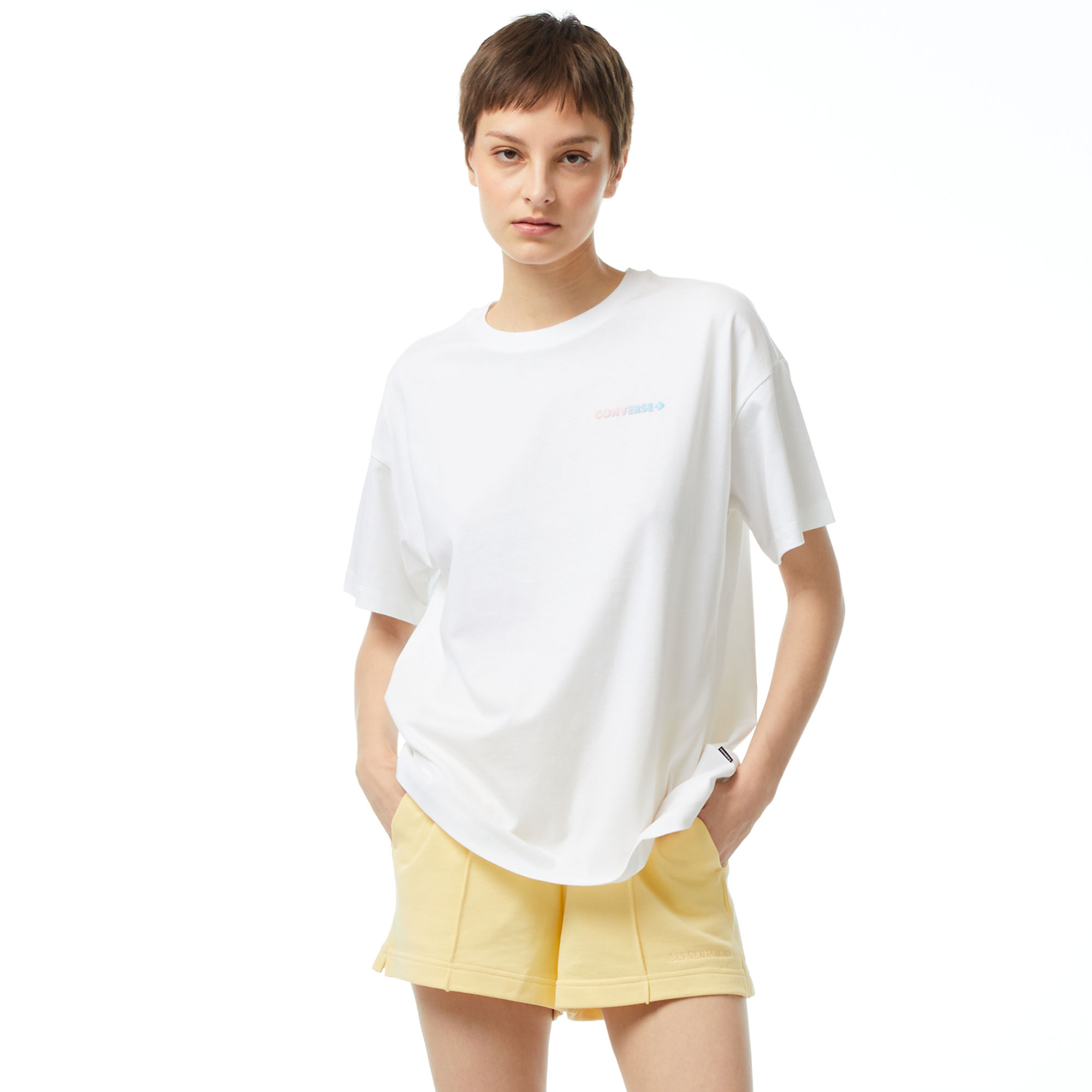 Converse Desert Festival Loose Fit Kadın Beyaz T-Shirt