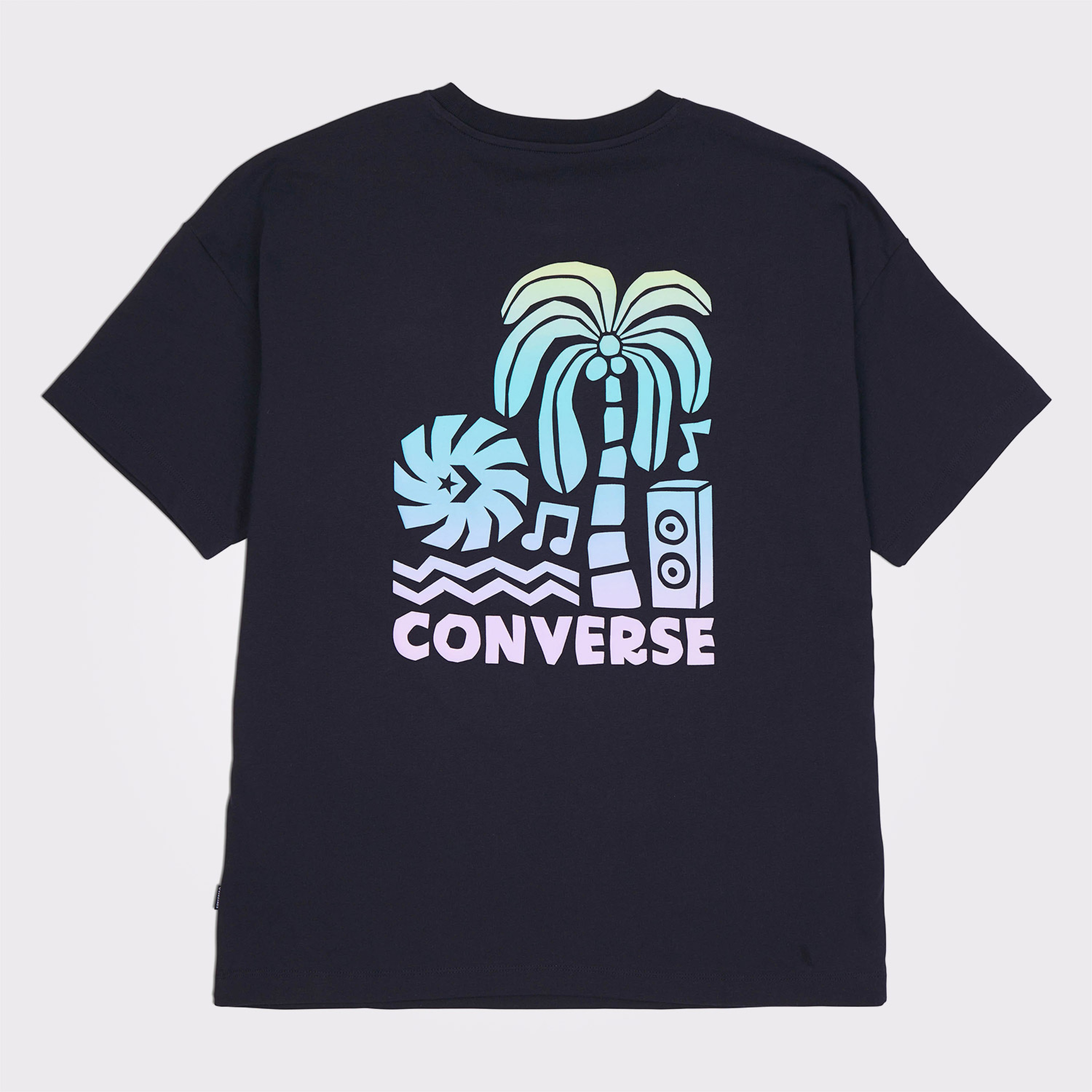 Converse Desert Festival Loose Fit Kadın Siyah T-Shirt