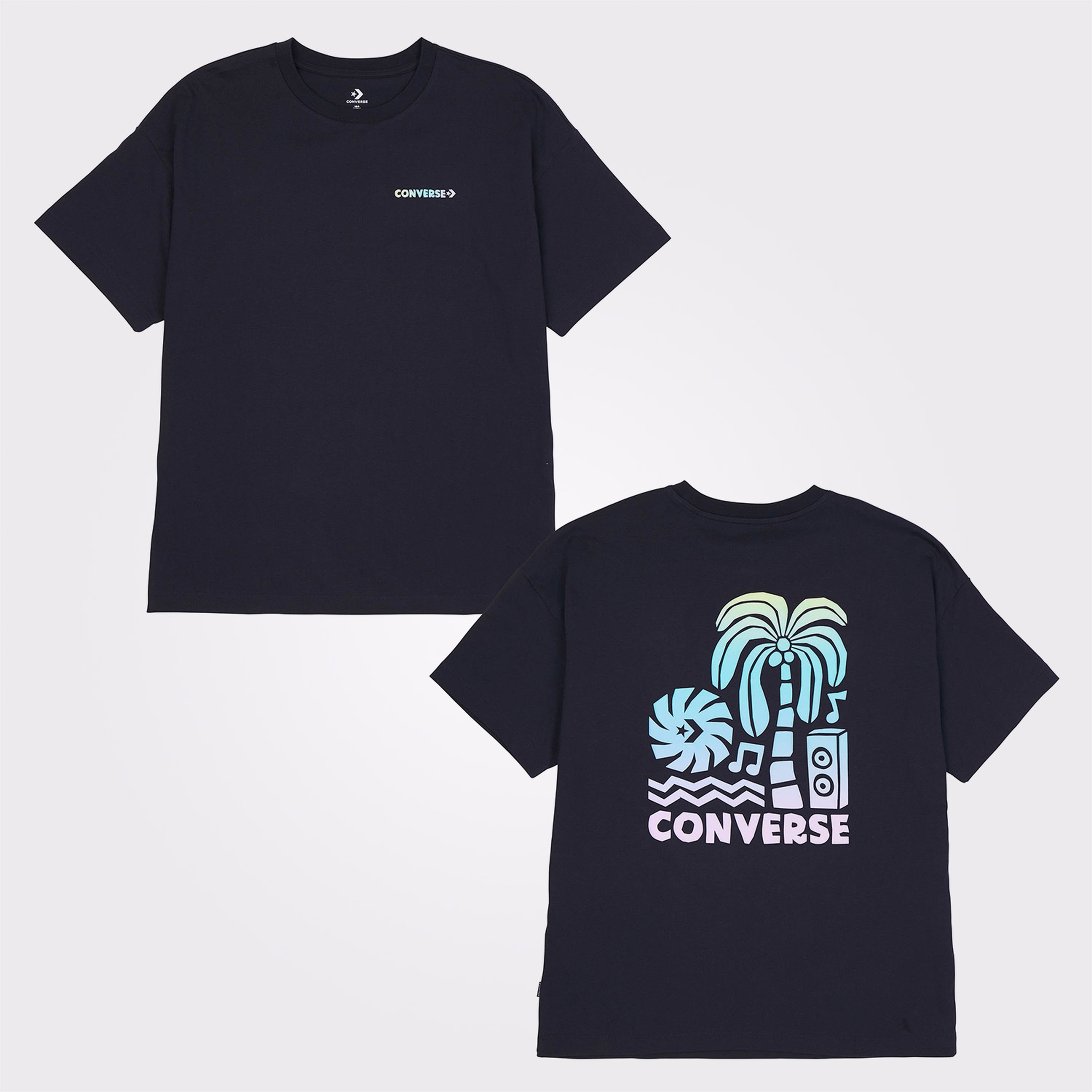 Converse Desert Festival Loose Fit Kadın Siyah T-Shirt