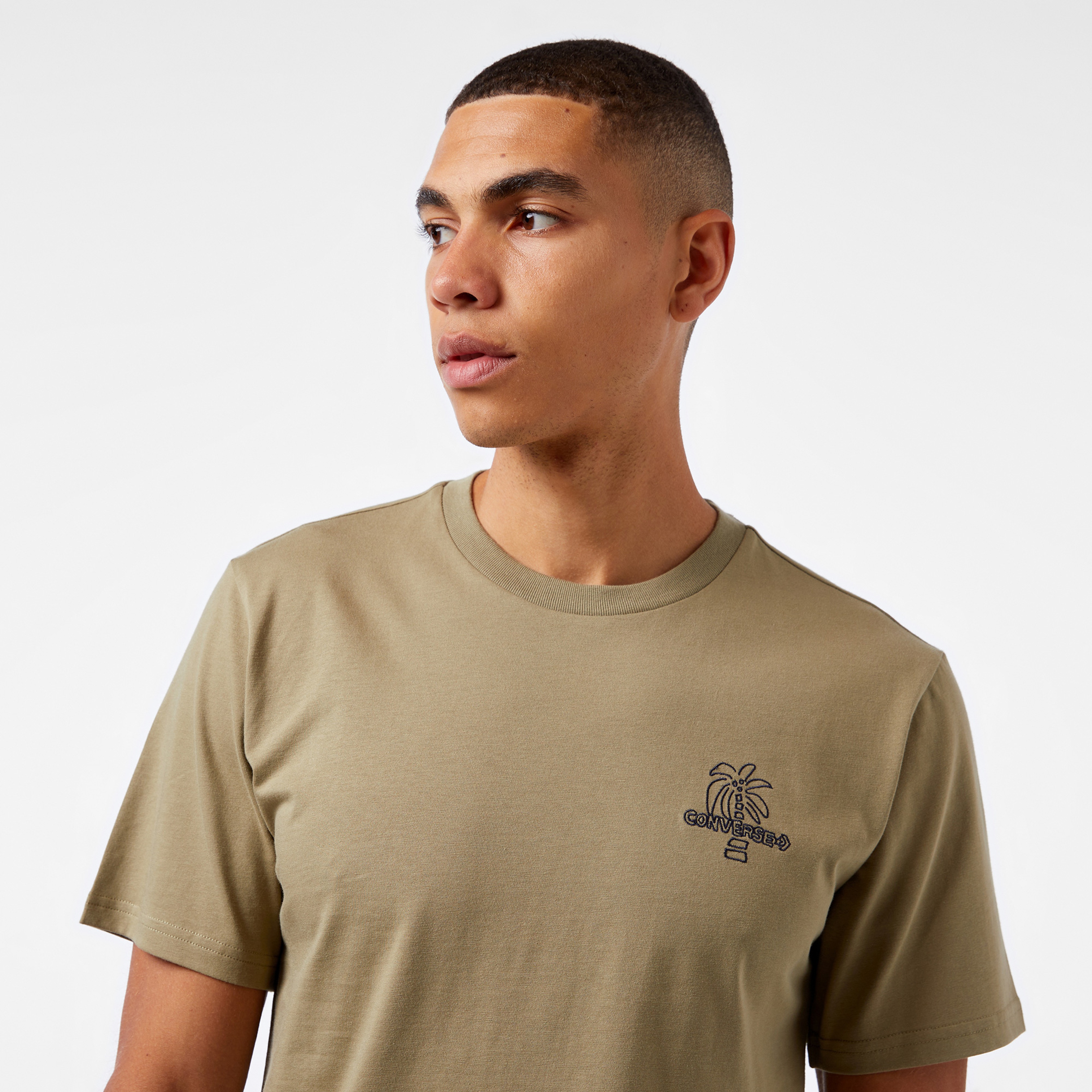 Converse Classic Erkek Haki T-Shirt