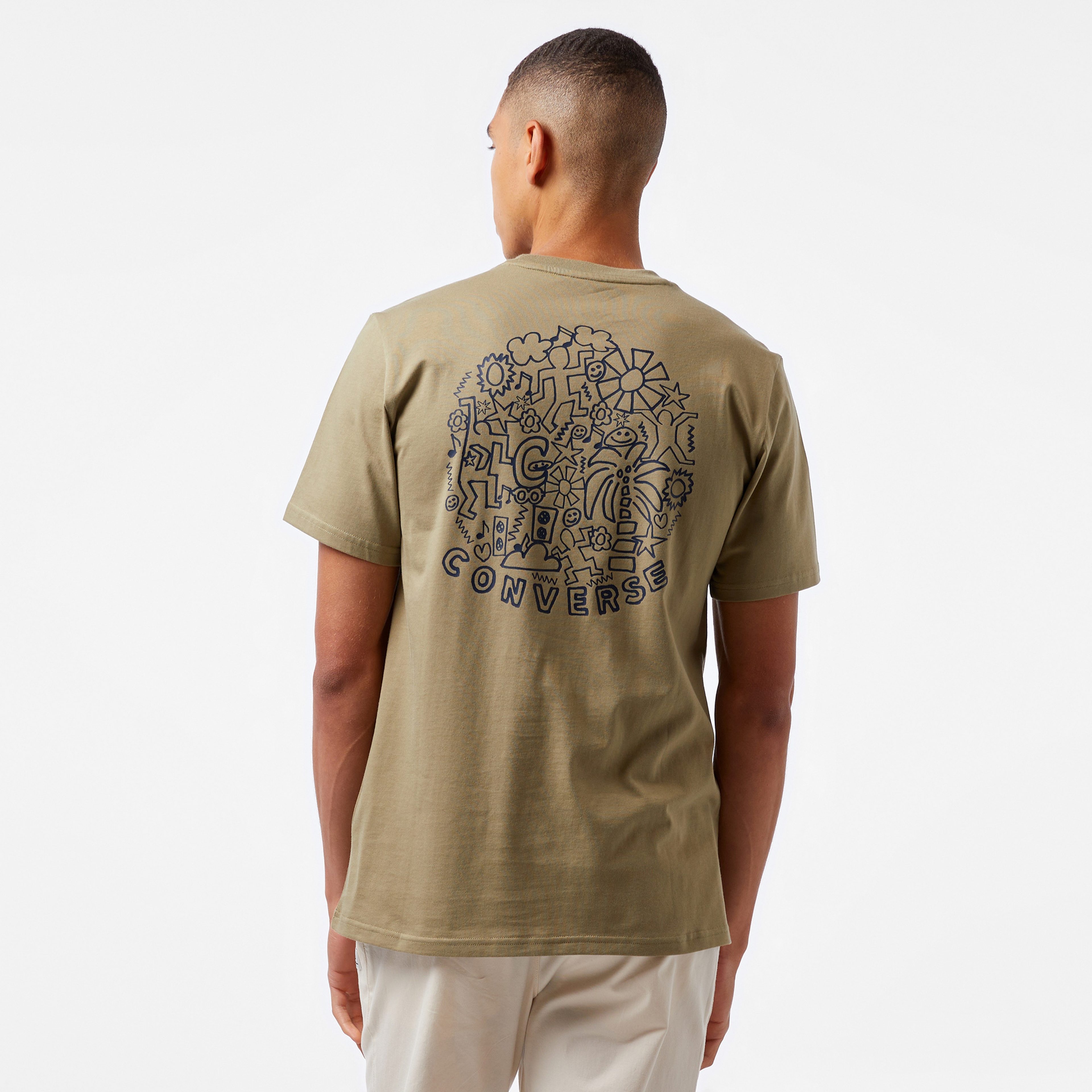 Converse Classic Erkek Haki T-Shirt