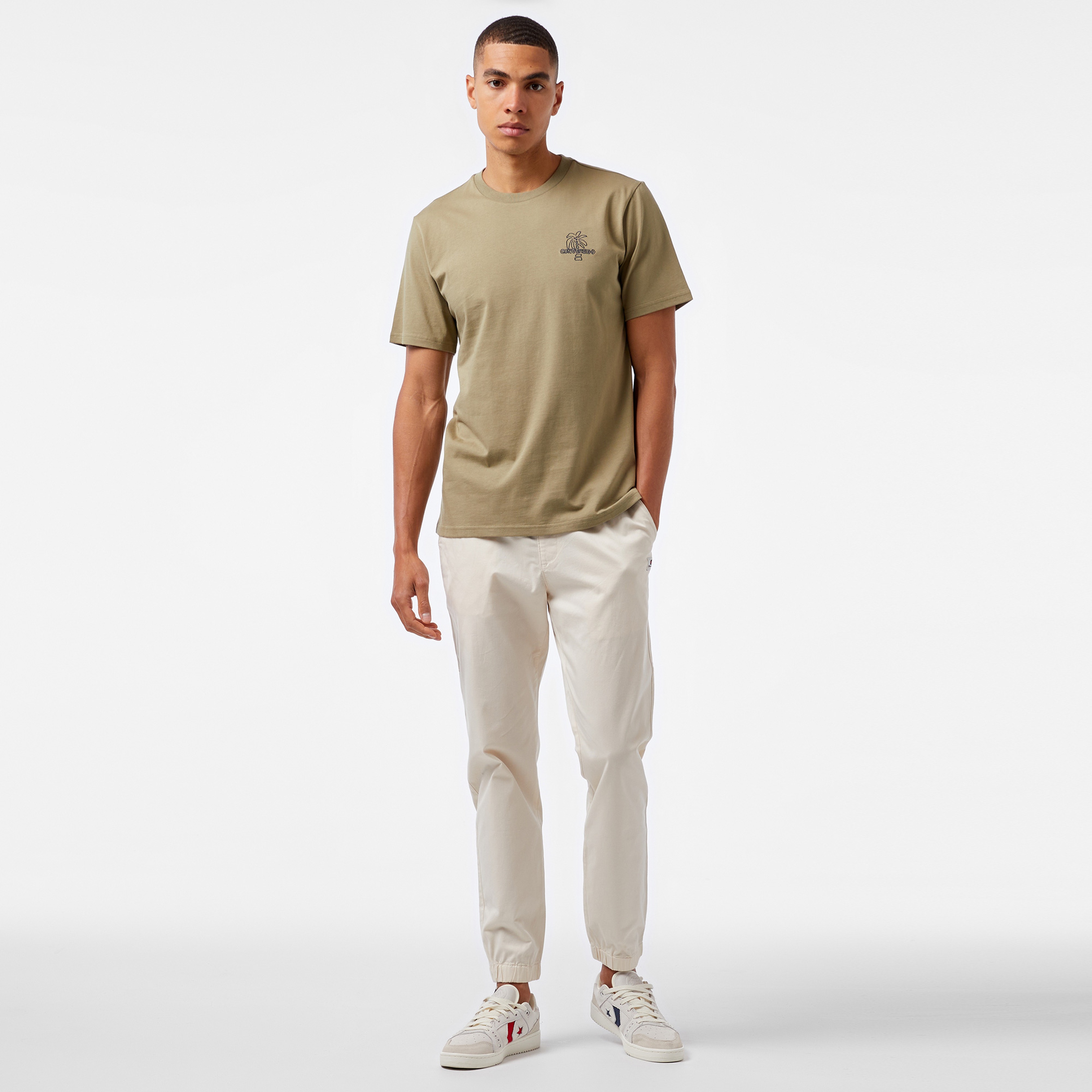 Converse Classic Erkek Haki T-Shirt