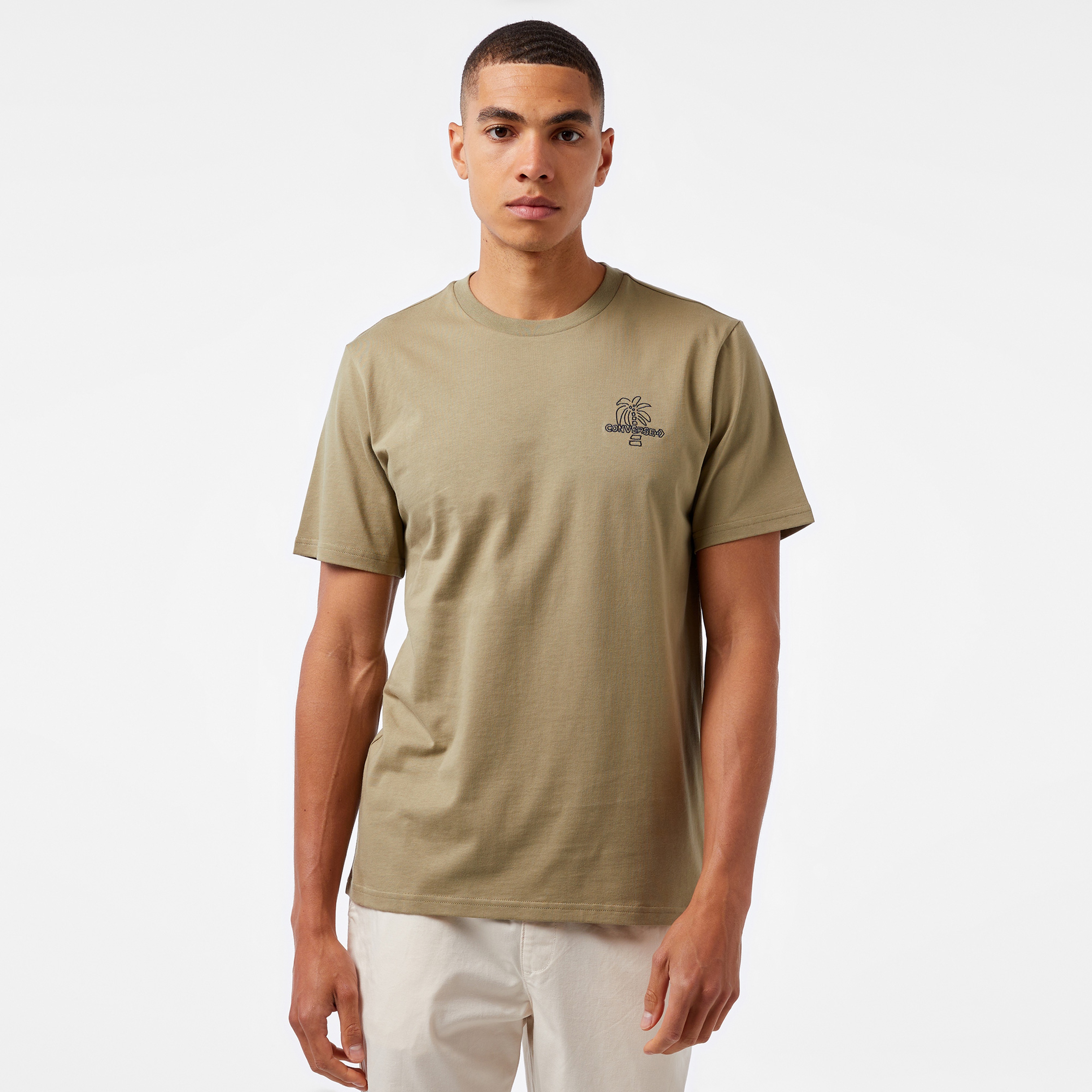 Converse Classic Erkek Haki T-Shirt