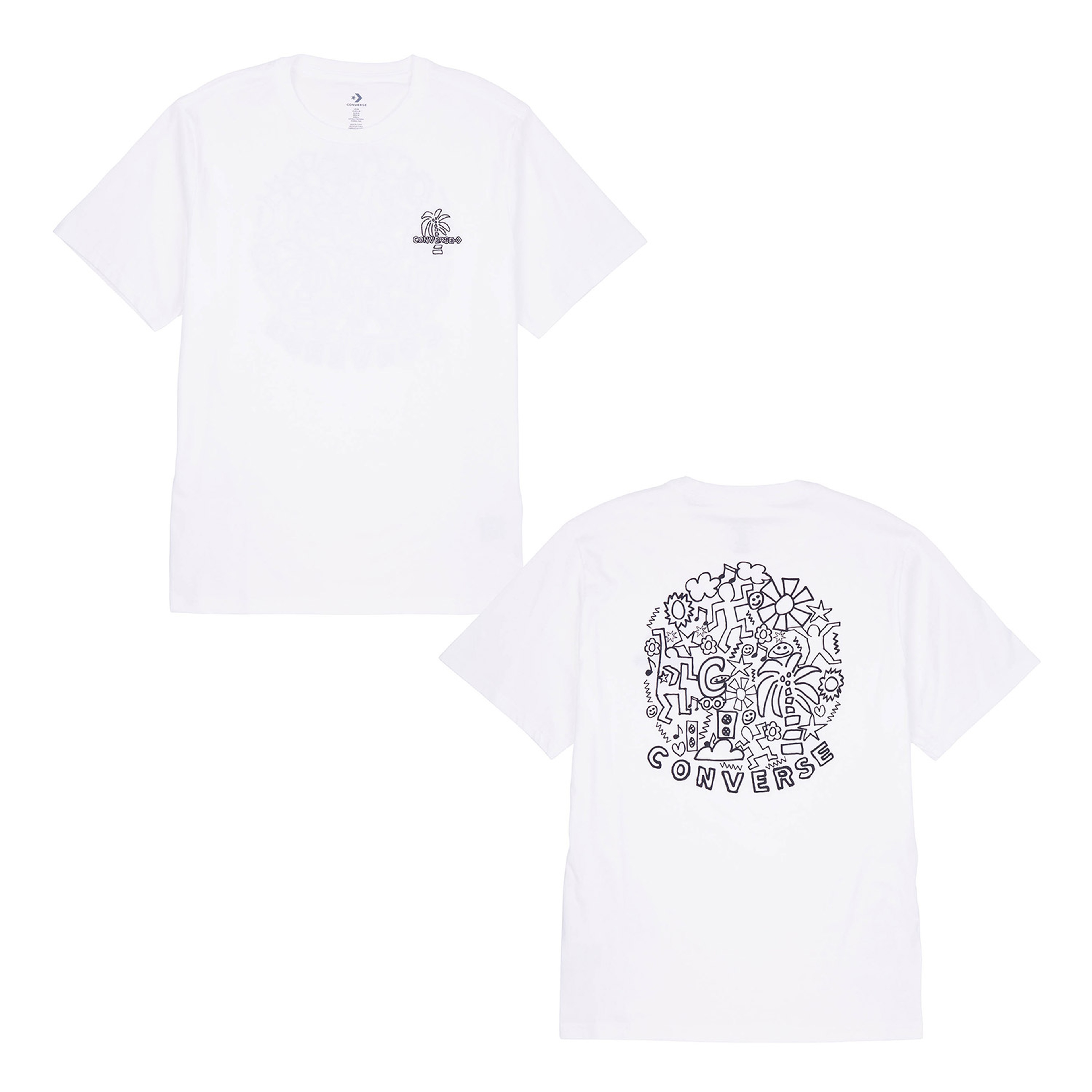 Converse Classic Erkek Beyaz T-Shirt