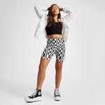 Converse Checkered Desenli Kadın Siyah Tayt