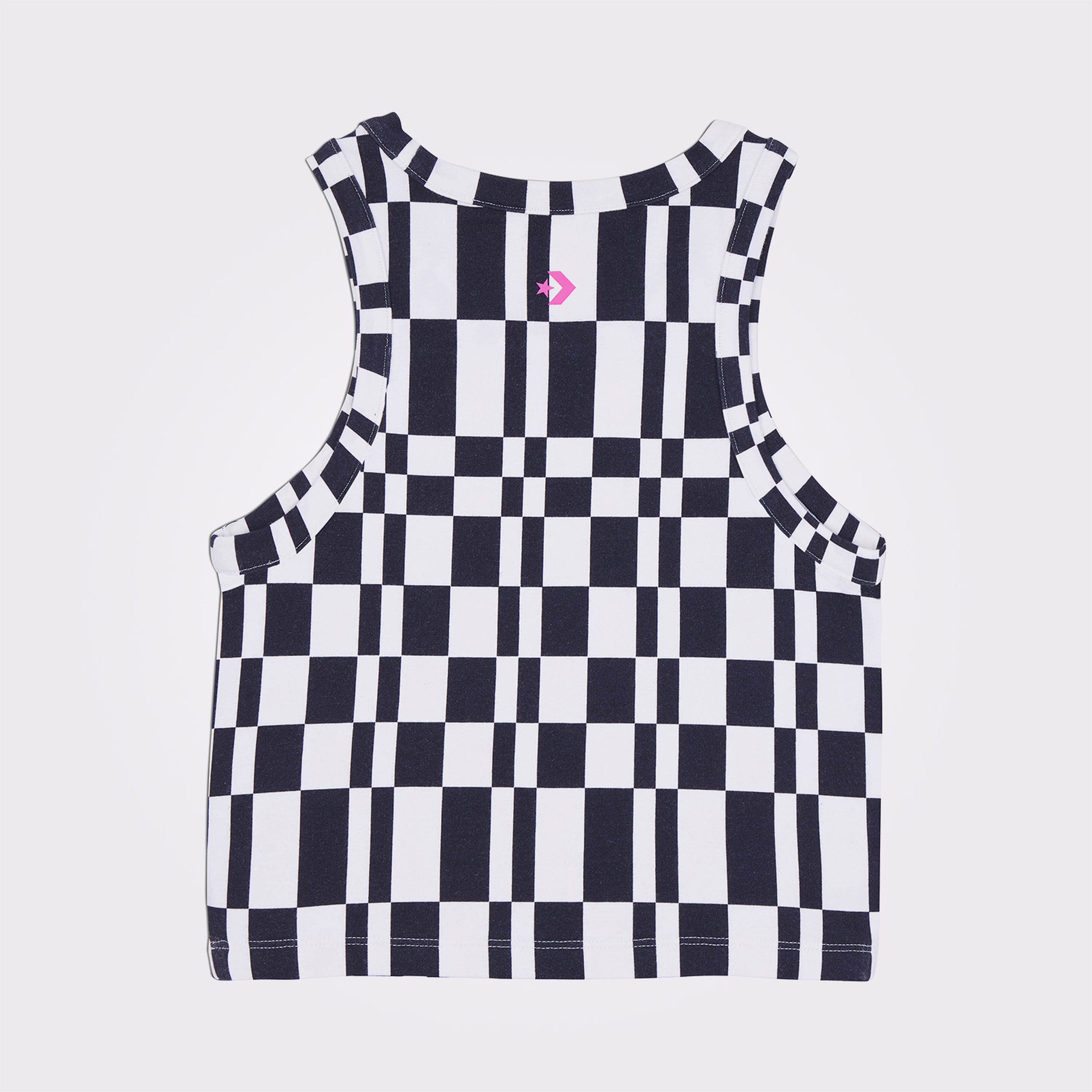 Converse Checkered Slim Fit Kadın Siyah Top