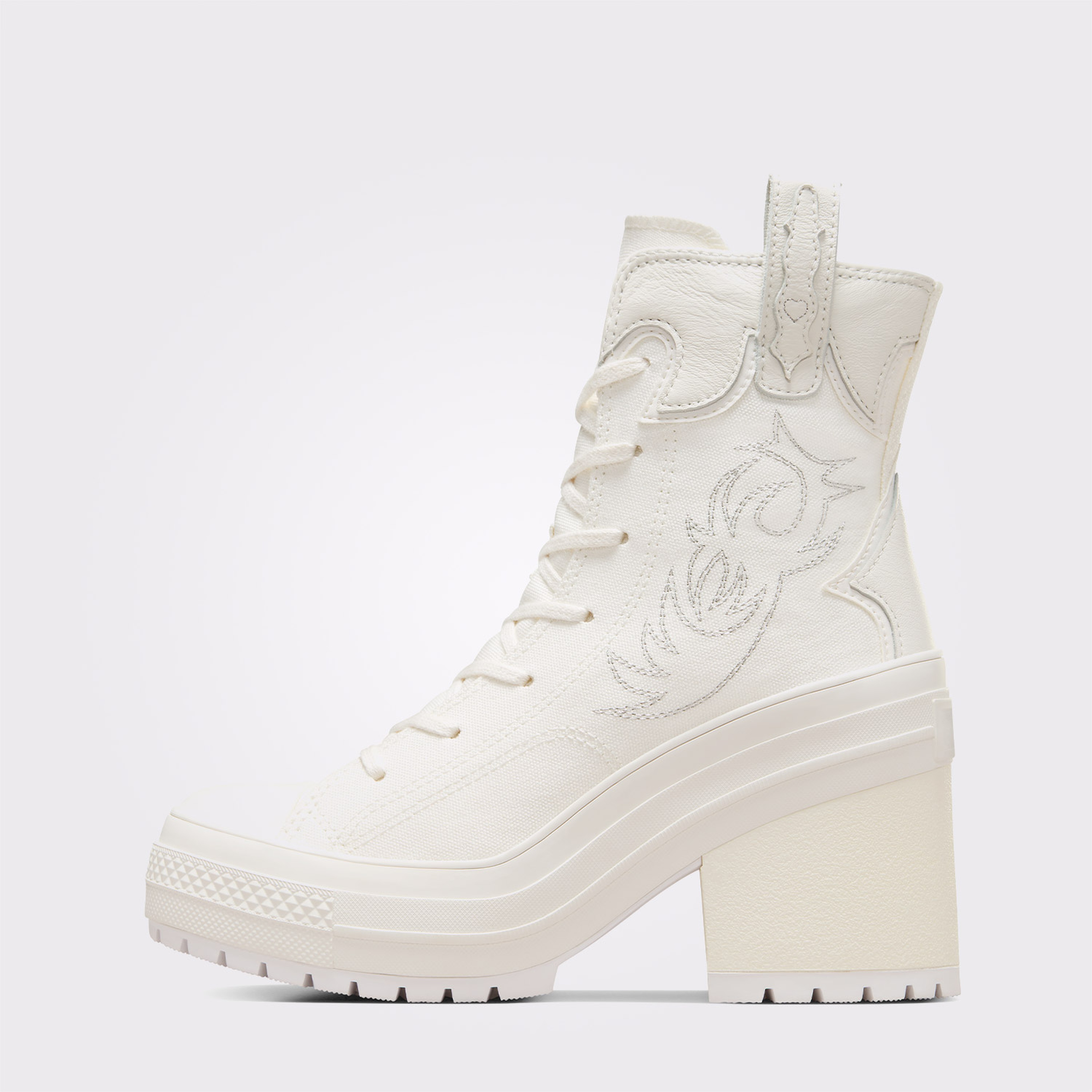 Converse Chuck 70 De Luxe Heel Kadın Beyaz Platform Sneaker