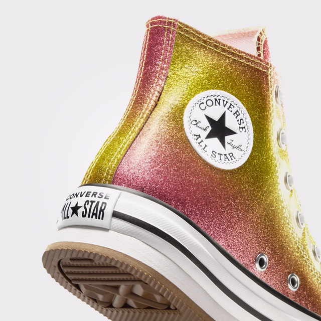 Converse Converse Chuck Taylor All Star EVA Lift Citrus Glitz Çocuk Sarı Platform Sneaker | Occasion Sarı - 6. görsel