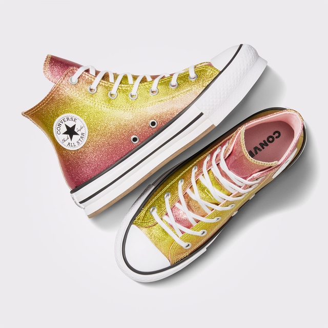 Converse Converse Chuck Taylor All Star EVA Lift Citrus Glitz Çocuk Sarı Platform Sneaker | Occasion Sarı - 5. görsel