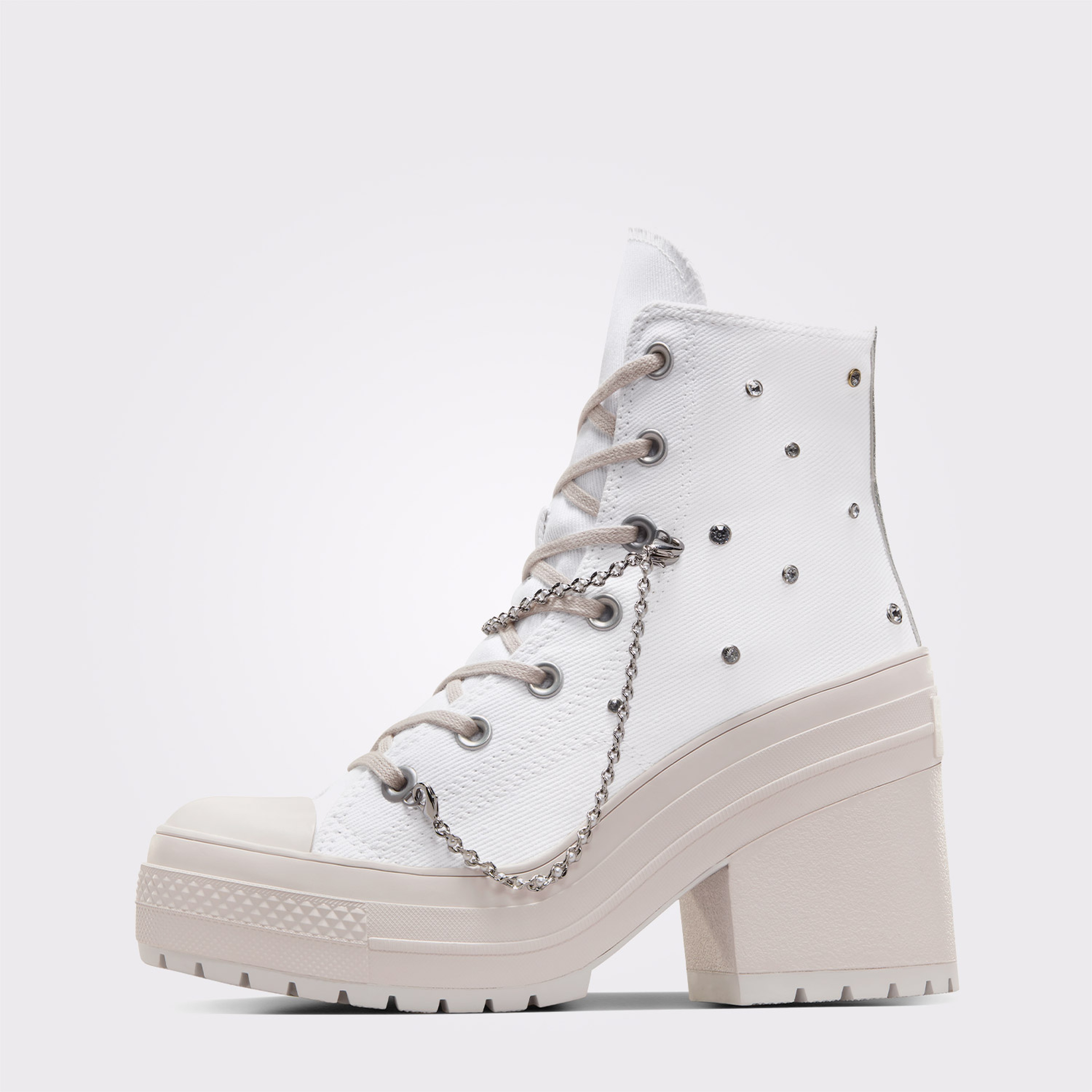 Converse Chuck 70 De Luxe Heel Kadın Beyaz Platform Sneaker