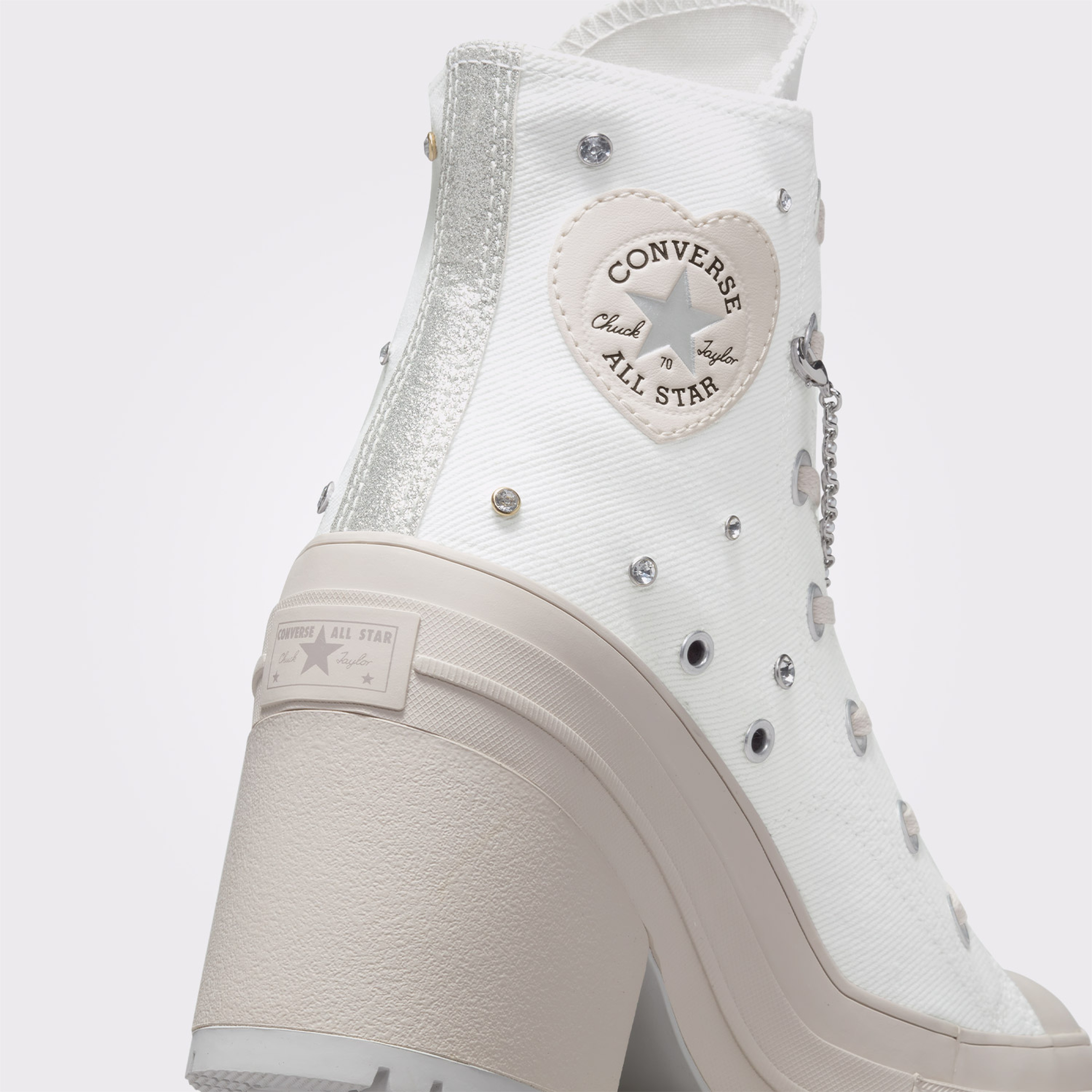 Converse Chuck 70 De Luxe Heel Kadın Beyaz Platform Sneaker