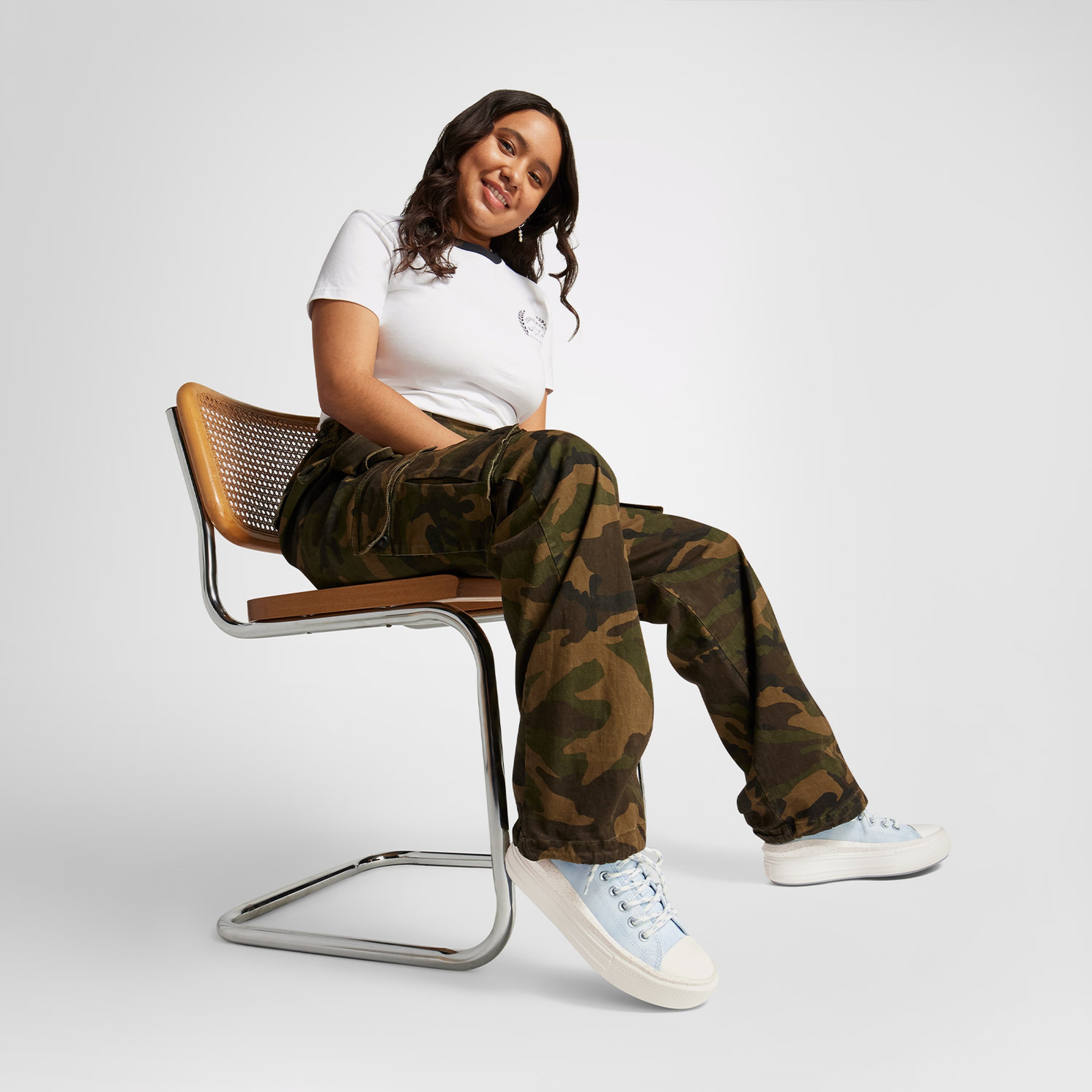 Converse Chuck Taylor All Star Move Unisex Mavi Platform Sneaker