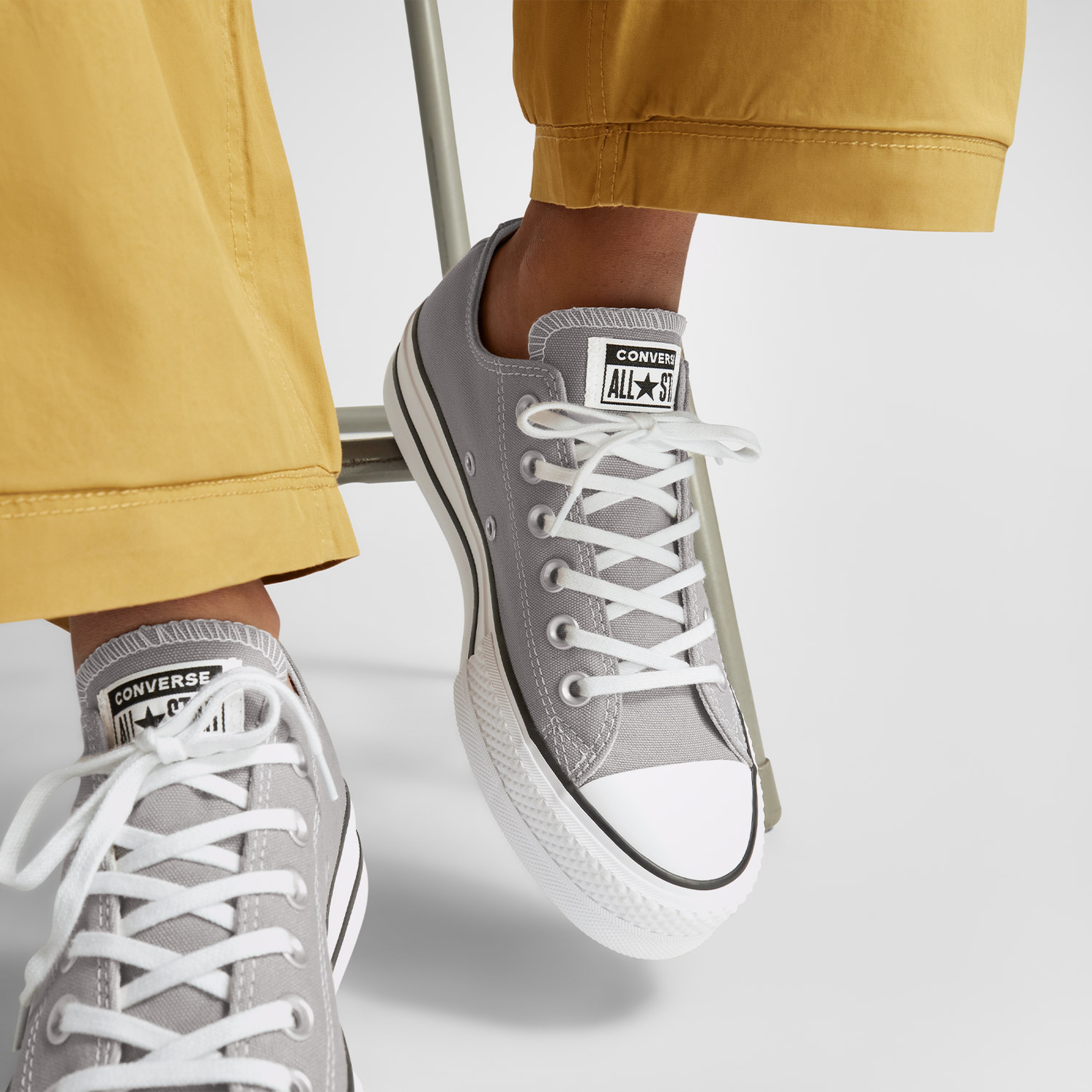 Converse Chuck Taylor All Star Lift Unisex Gri Platform Sneaker