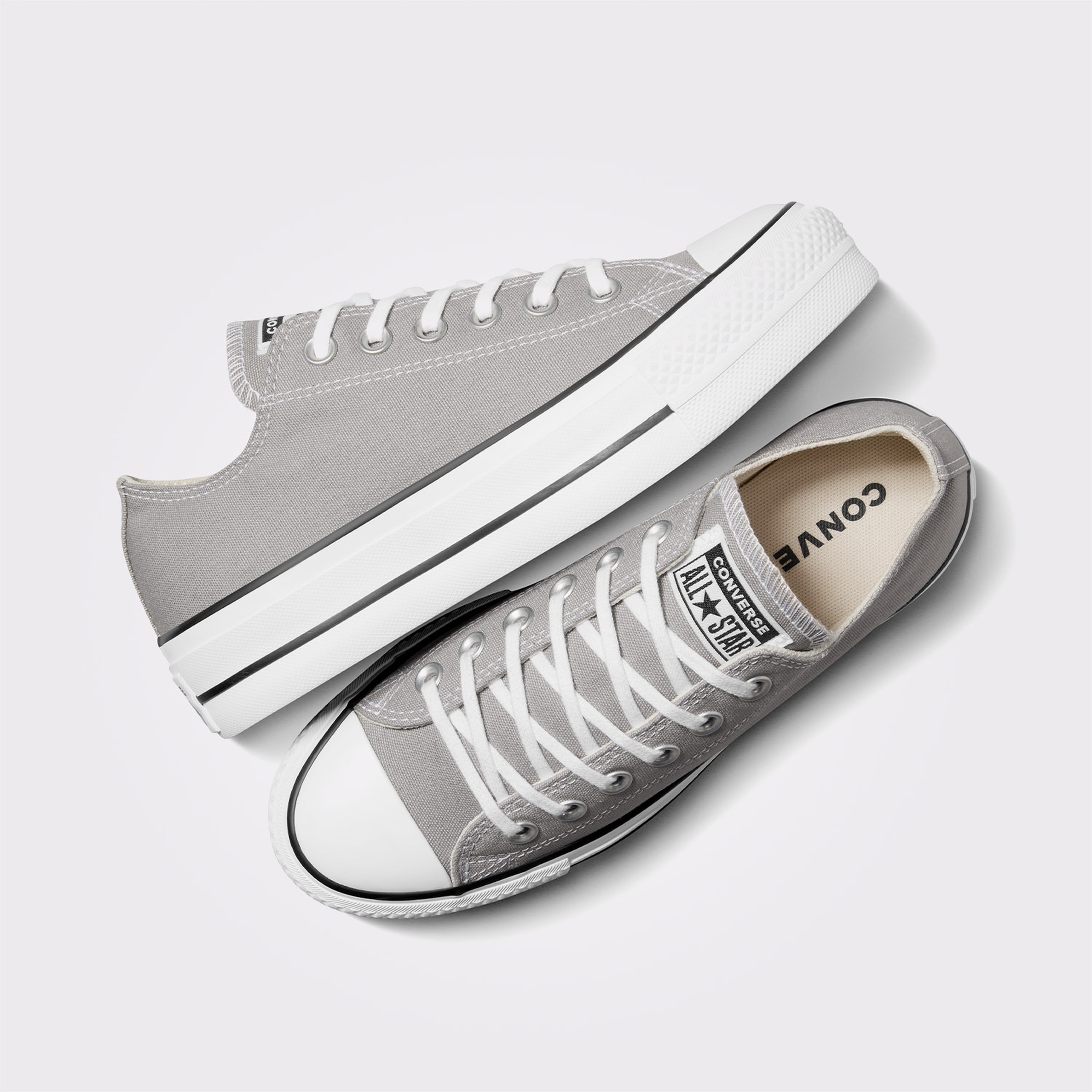 Converse Chuck Taylor All Star Lift Unisex Gri Platform Sneaker