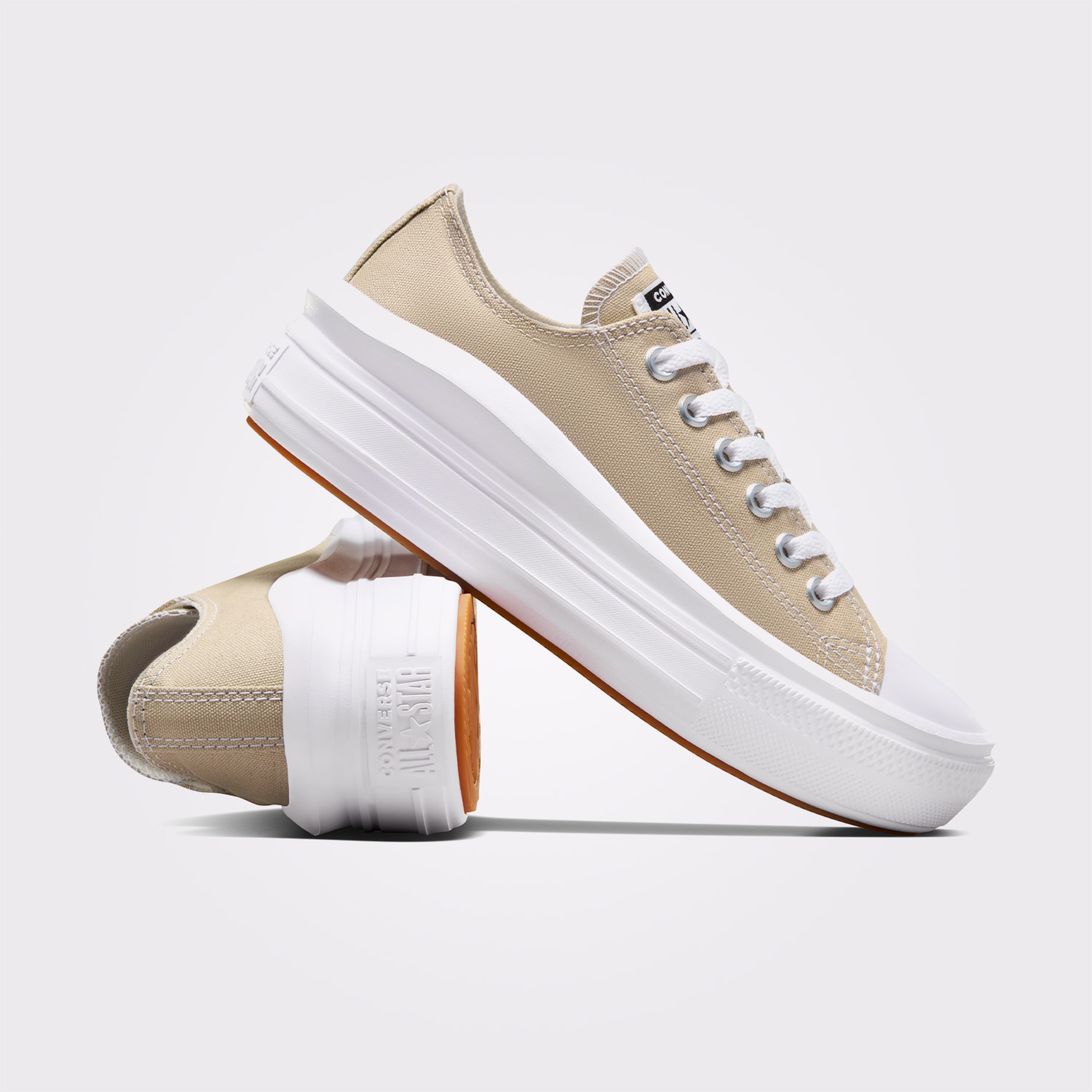 Converse Chuck Taylor All Star Move Unisex Bej Platform Sneaker