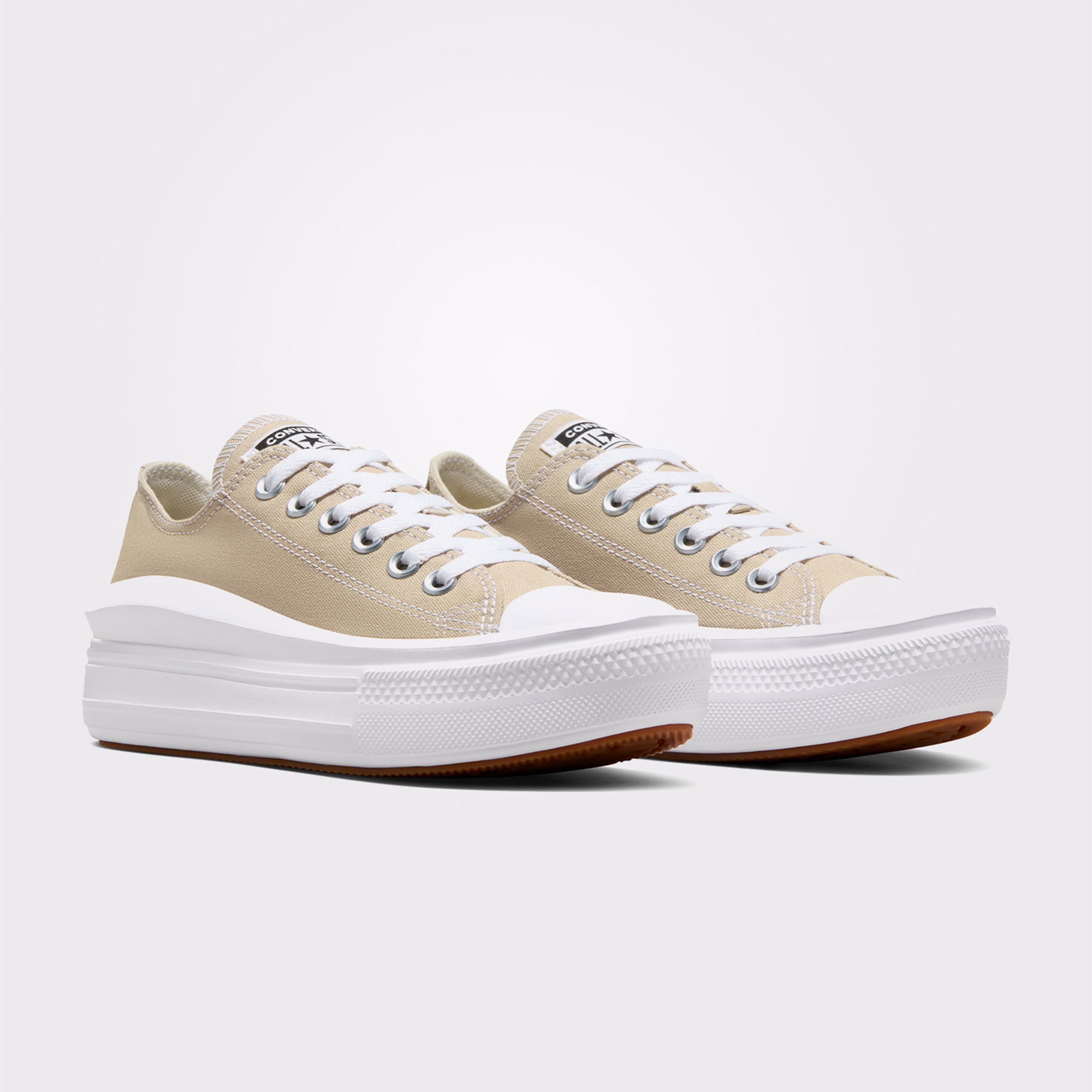 Converse Chuck Taylor All Star Move Unisex Bej Platform Sneaker