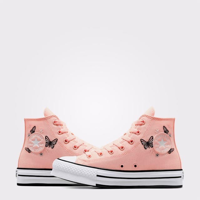 Converse Chuck Taylor All Star EVA Lift Butterflies Çocuk Pembe Platform Sneaker - Görsel 6