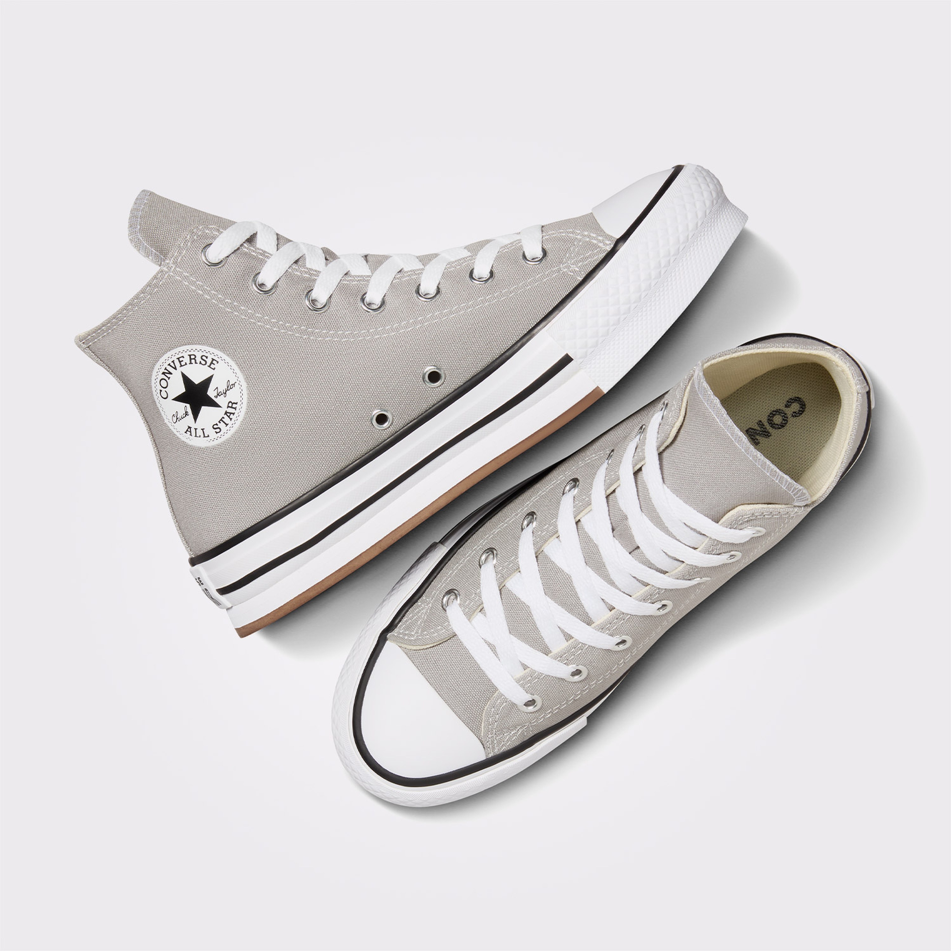 Converse Chuck Taylor All Star EVA Lift Çocuk Gri Platform Sneaker