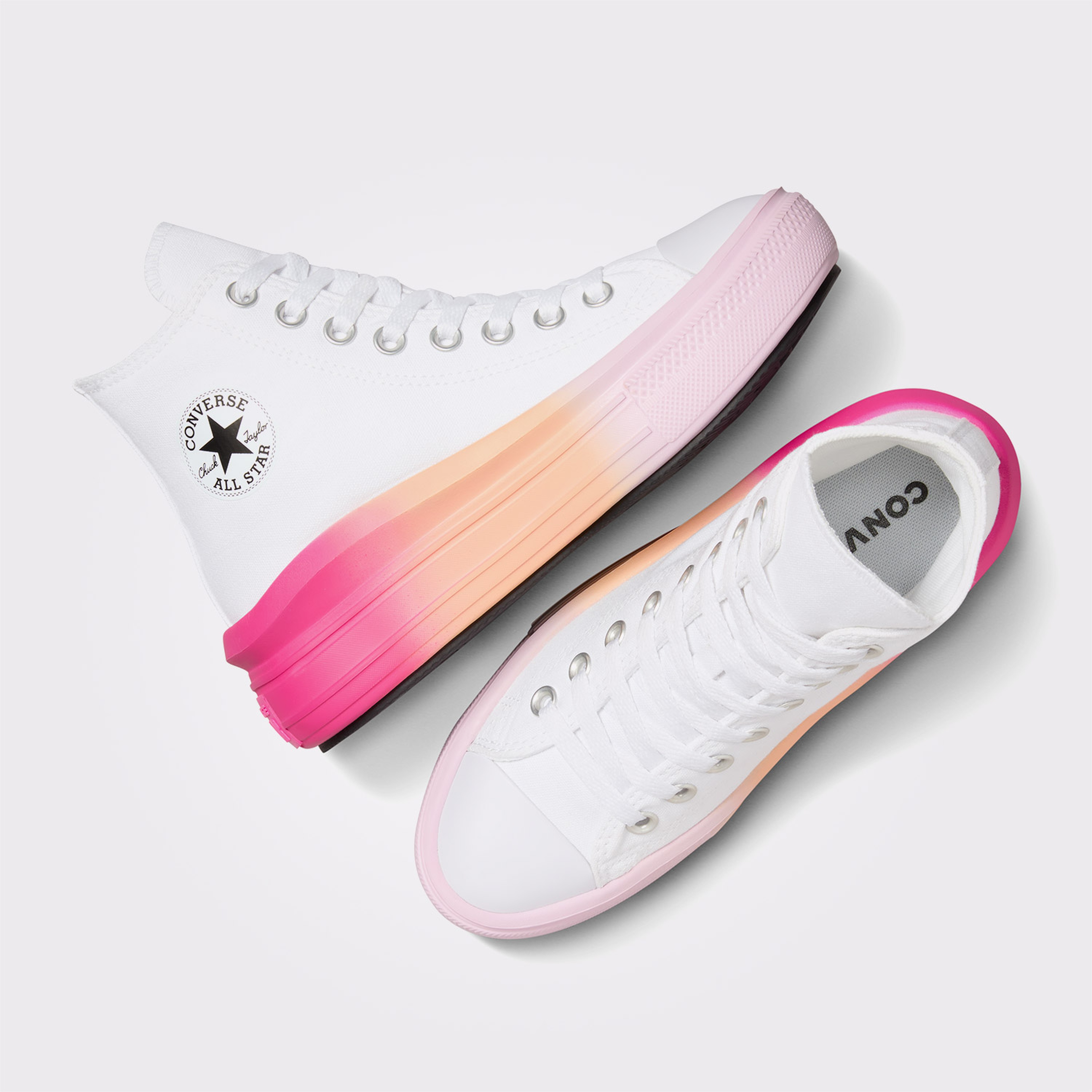 Converse Chuck Taylor All Star Move Çocuk Beyaz Platform Sneaker