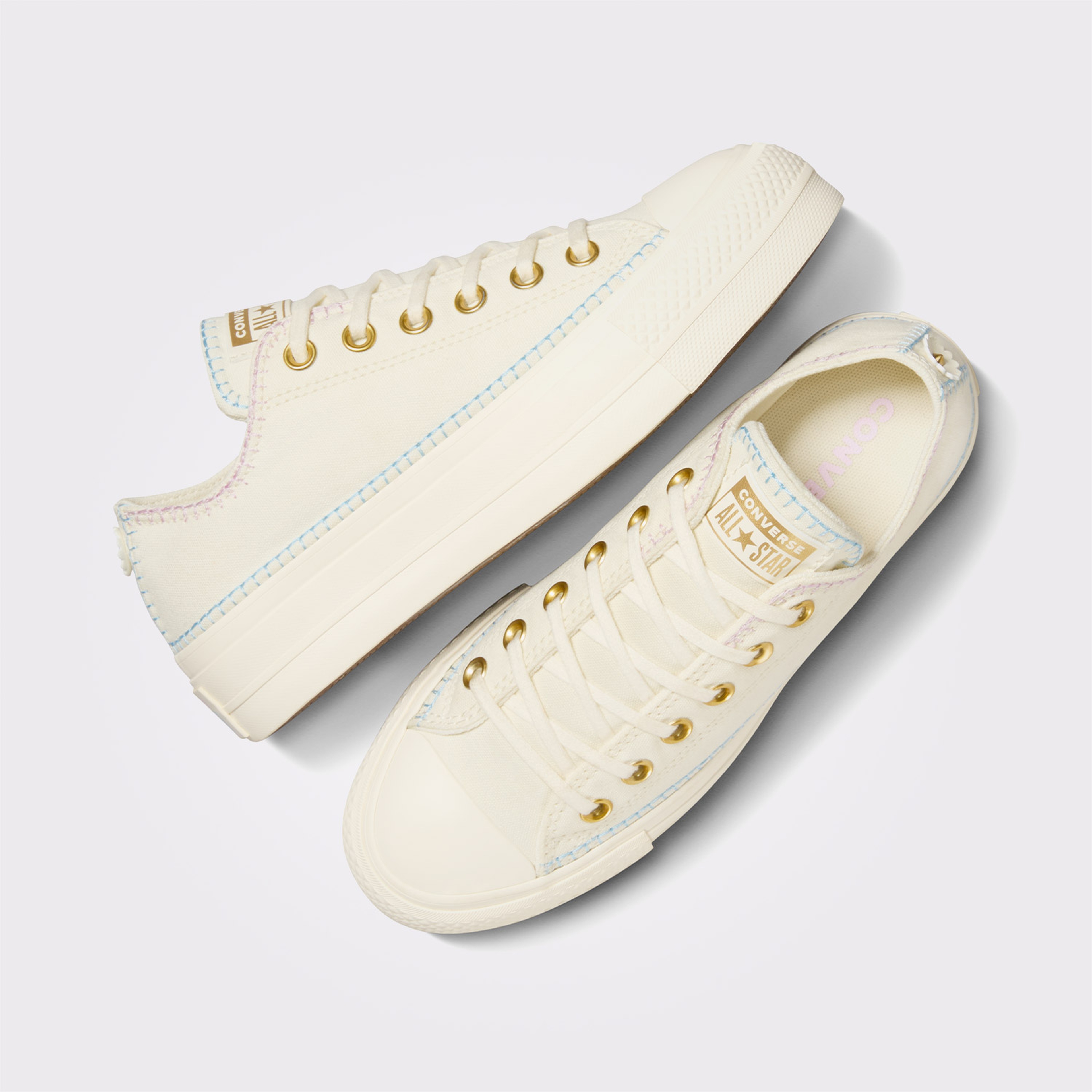 Converse Chuck Taylor All Star Lift Unisex Bej Platform Sneaker