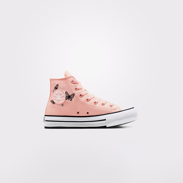 Converse Chuck Taylor All Star EVA Lift Butterflies Çocuk Pembe Platform Sneaker - Görsel 2