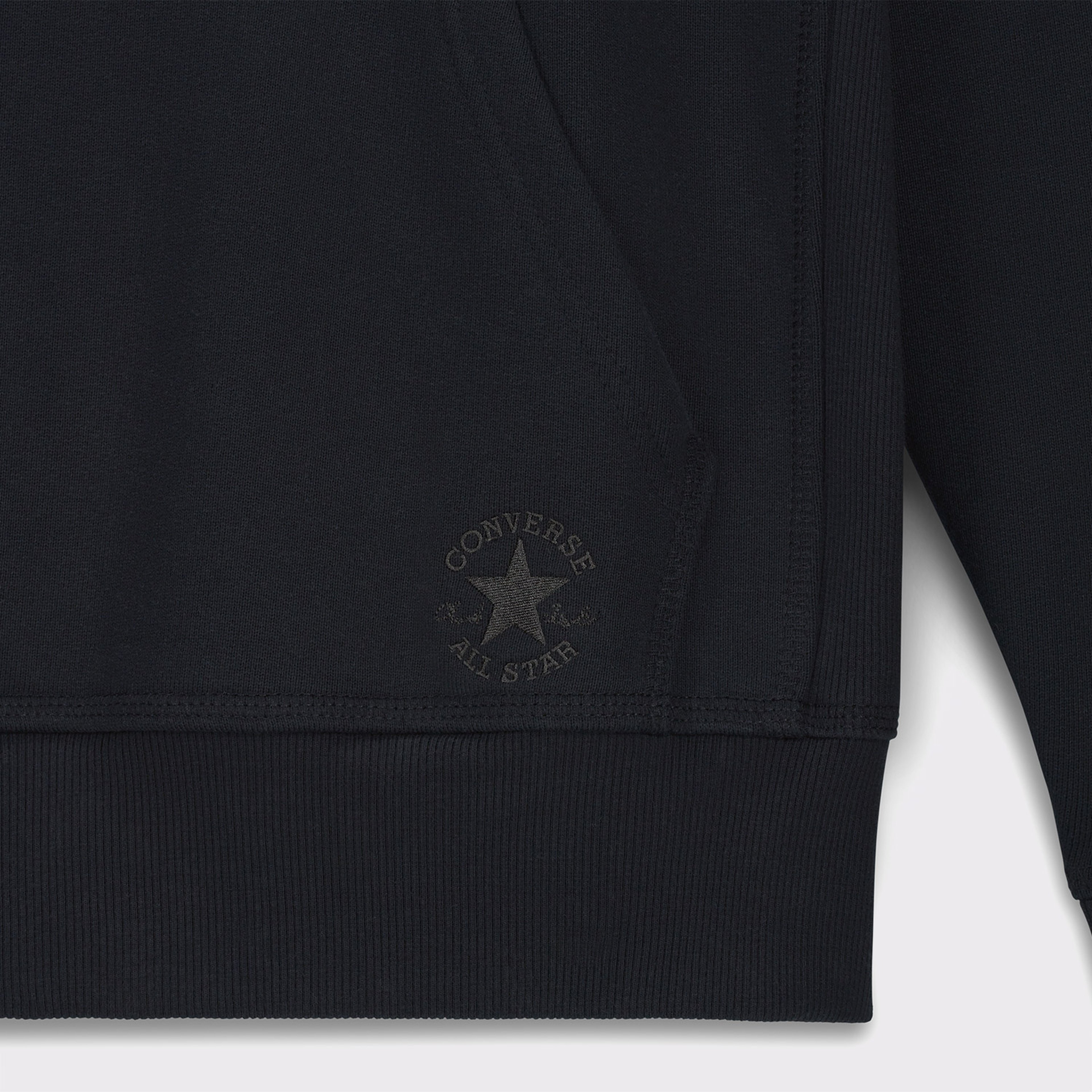 Converse Loose Fit Unisex Siyah Günlük Sweatshirt