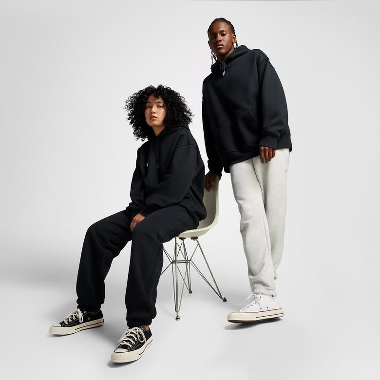 Converse Loose Fit Unisex Siyah Günlük Sweatshirt