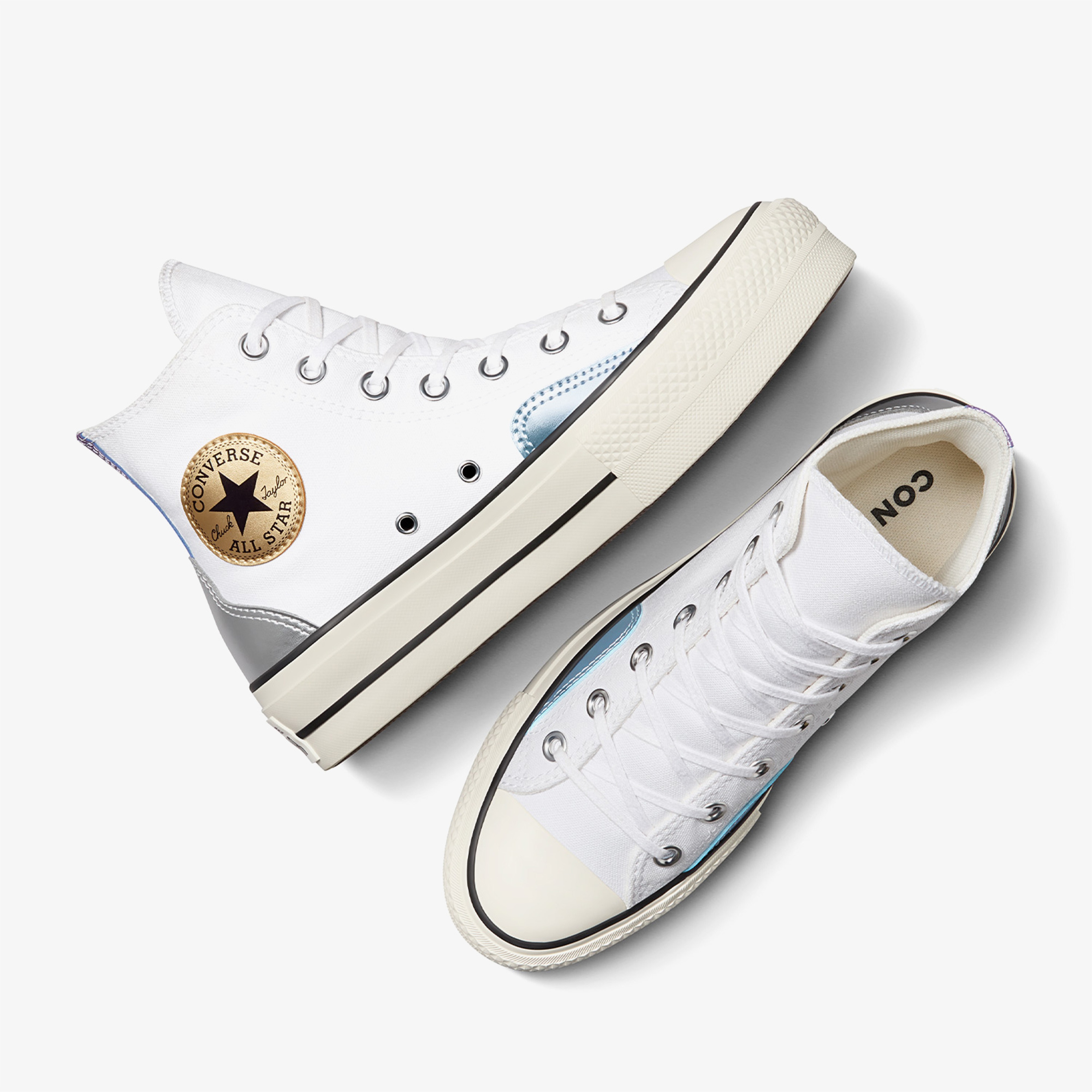 Converse All Star Lift Platform Y2K Chrome Kadın Beyaz Sneaker