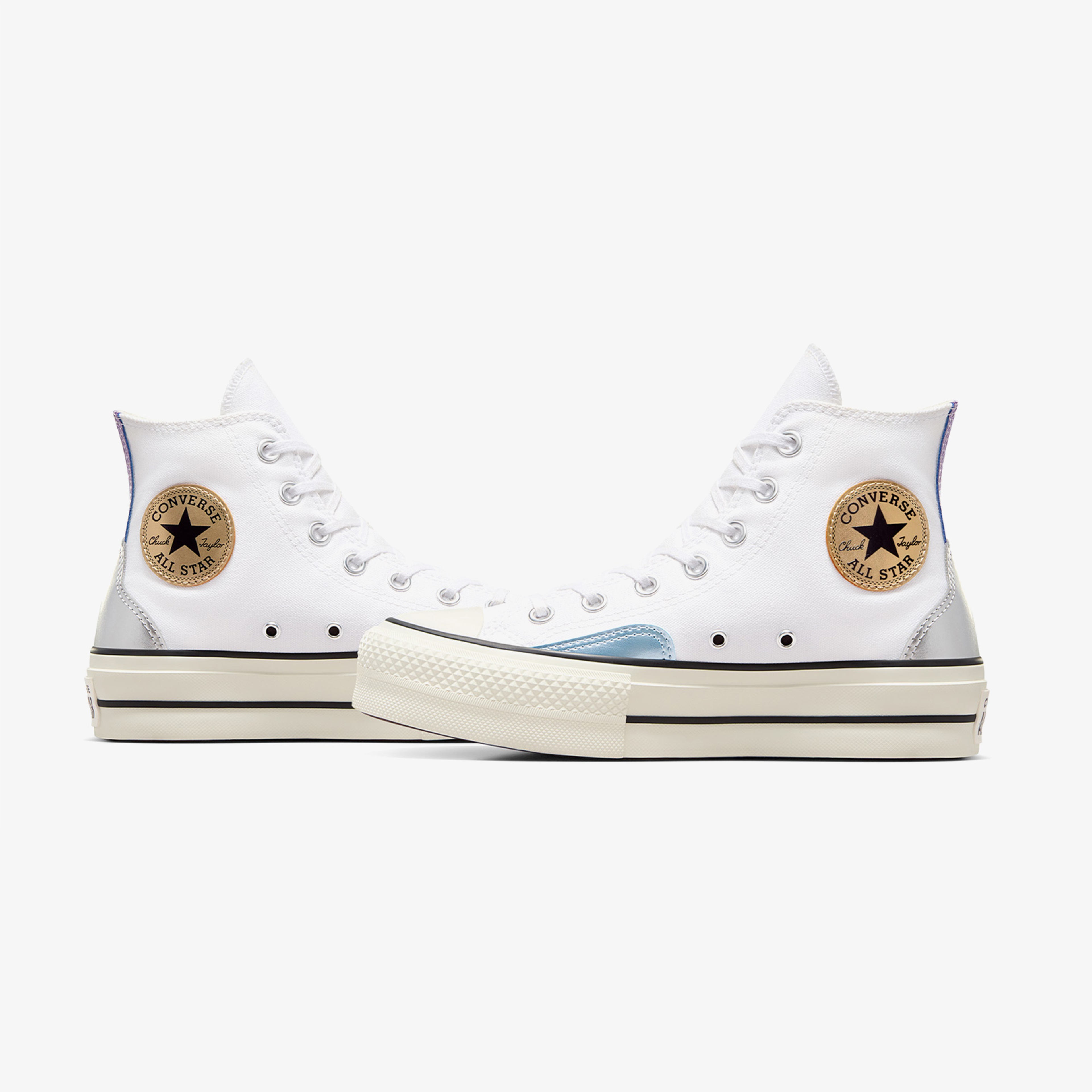 Converse All Star Lift Platform Y2K Chrome Kadın Beyaz Sneaker