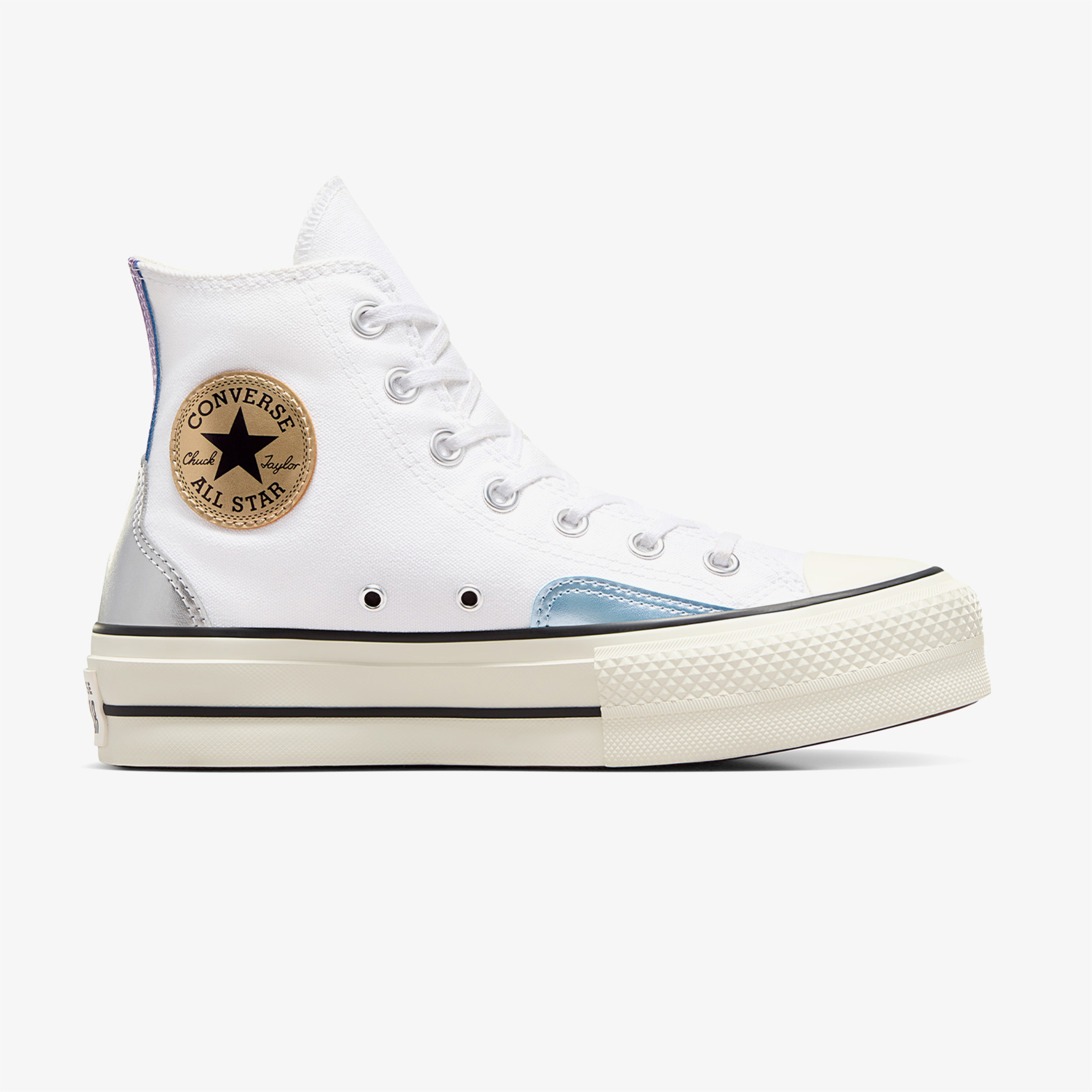 Converse All Star Lift Platform Y2K Chrome Kadın Beyaz Sneaker