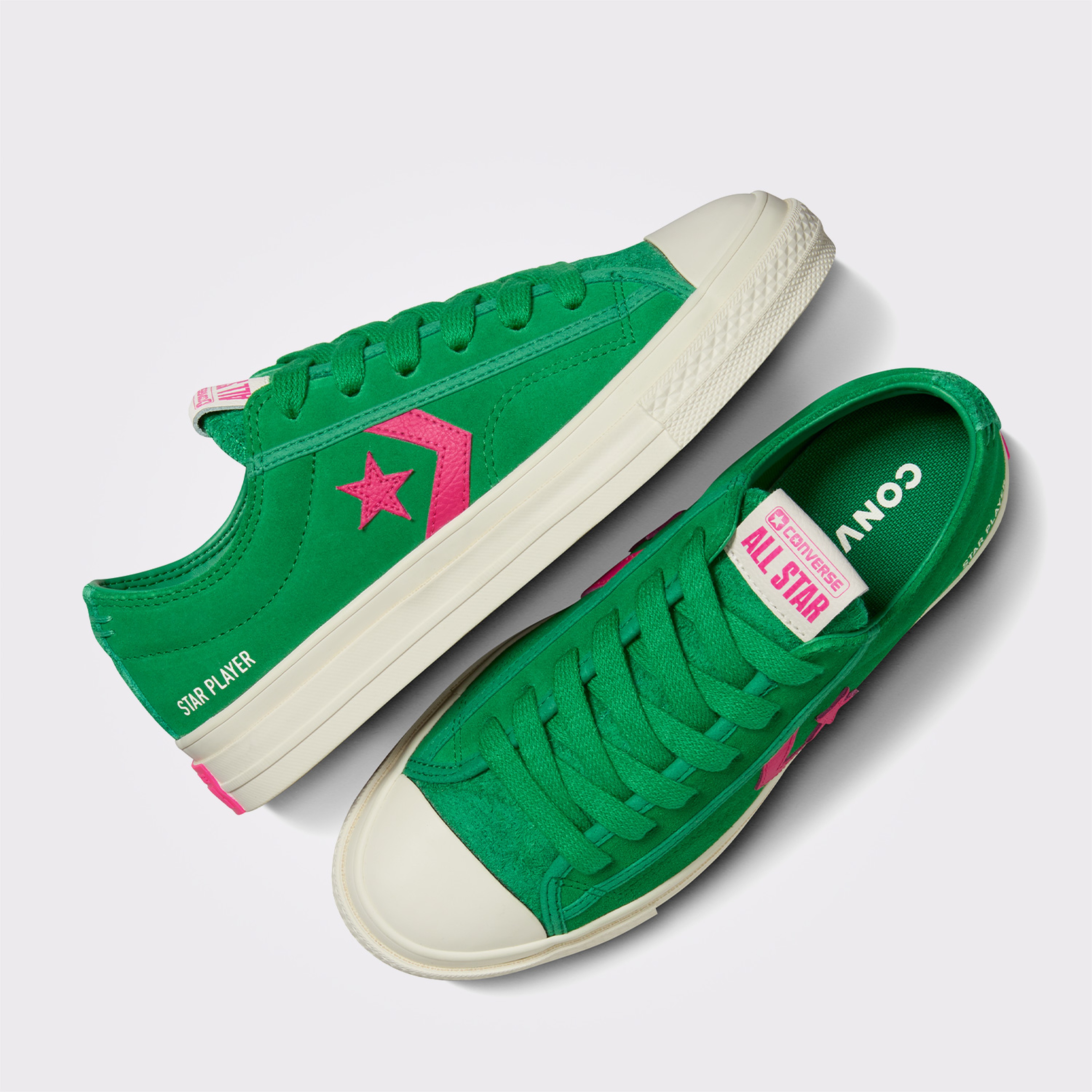 Converse Star Player 76 Unisex Yeşil Süet Sneaker