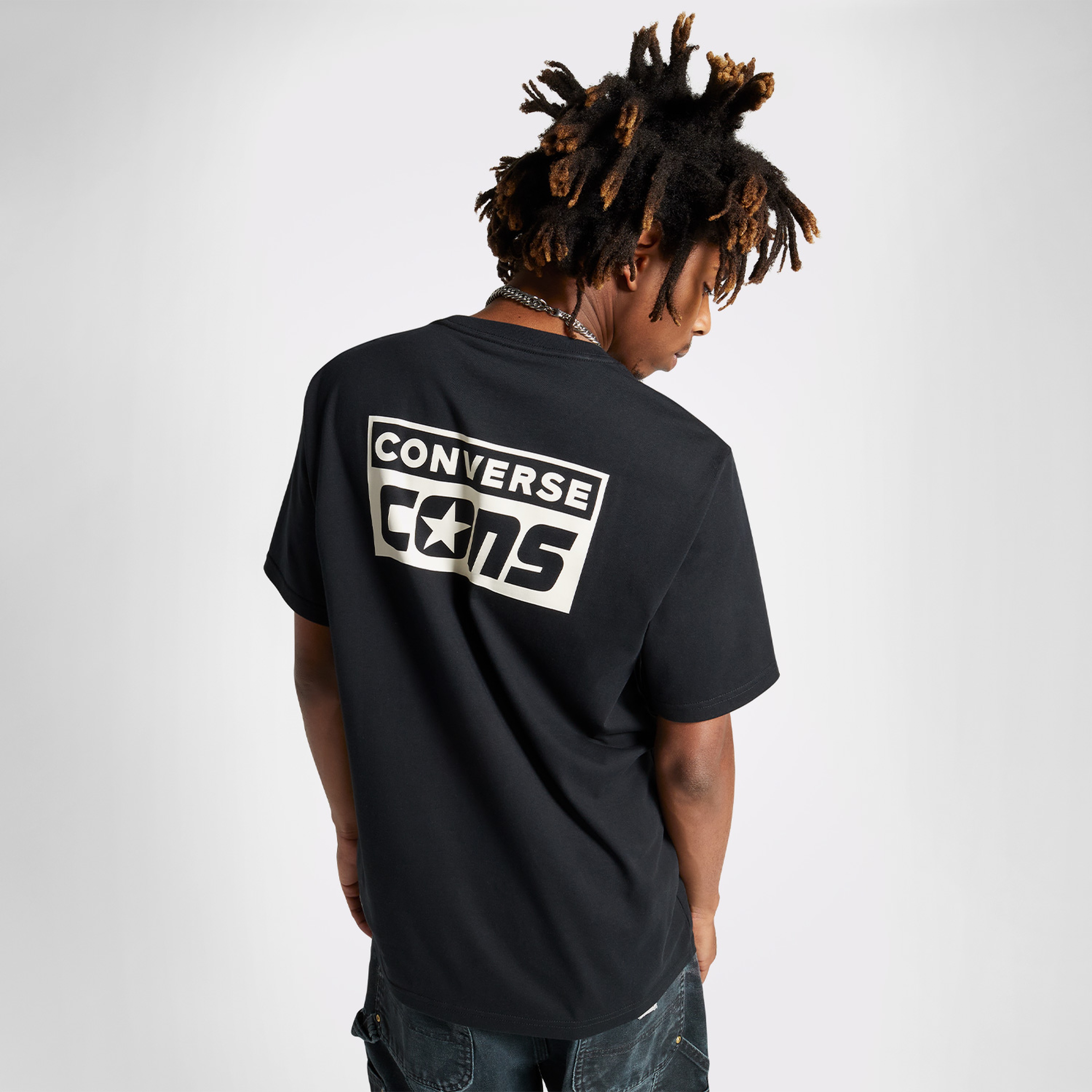 Converse Cons Graphic Erkek Siyah T-Shirt