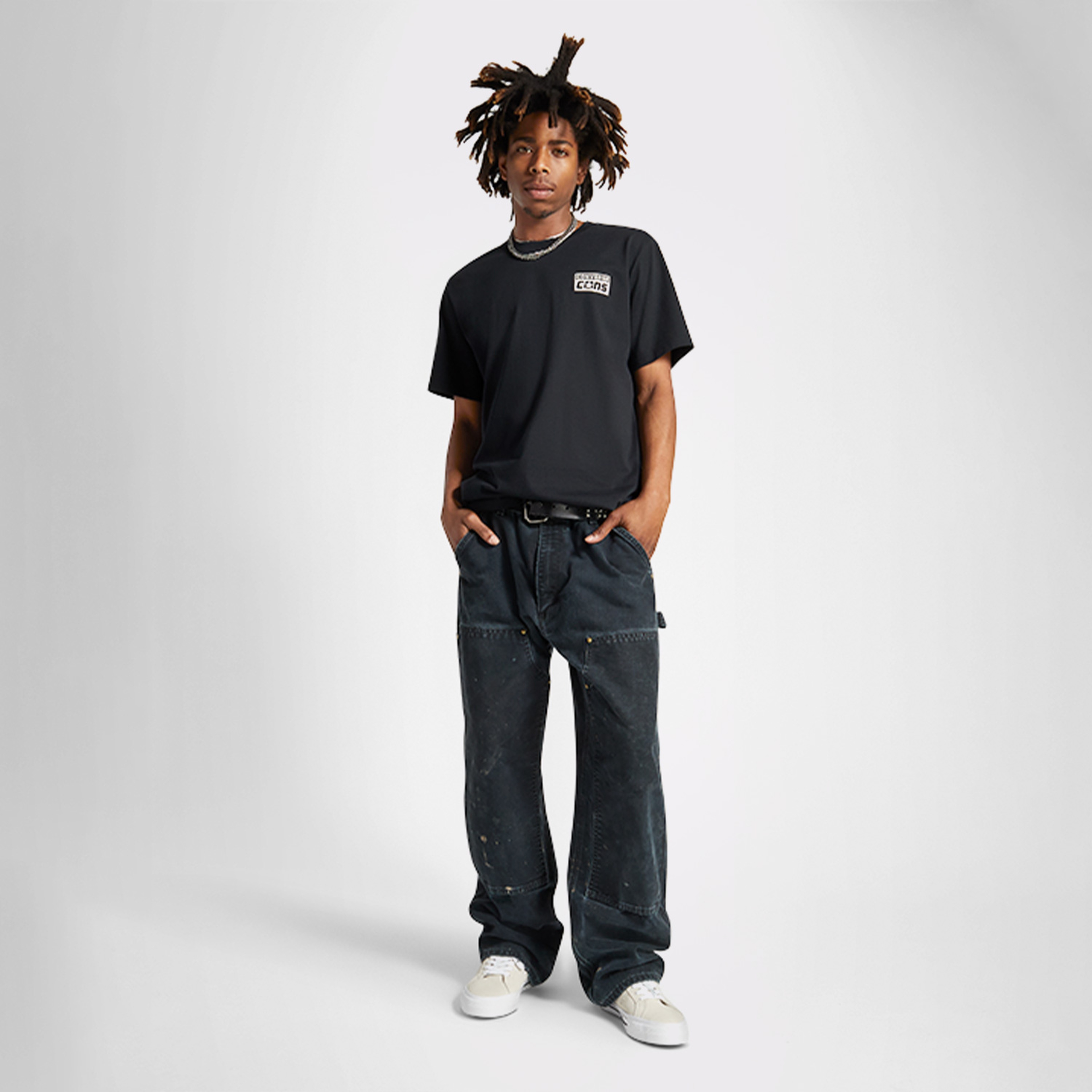 Converse Cons Graphic Erkek Siyah T-Shirt