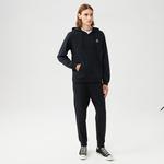 Converse Unisex Siyah Fermuarlı Hoodie