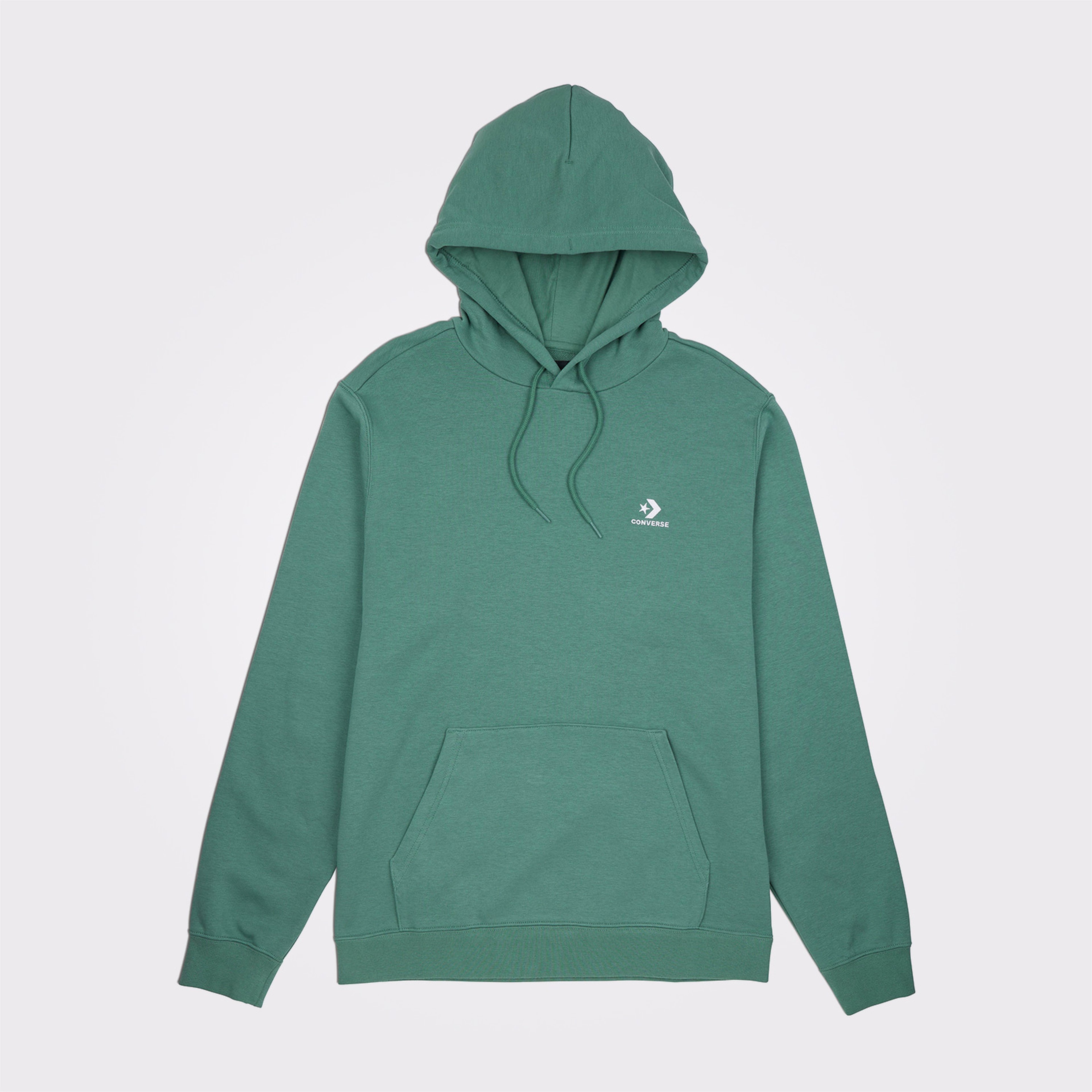 Converse Converse Go-To Embroidered Star Chevron Standard-Fit Pullover Unisex Yeşil Sweatshirt