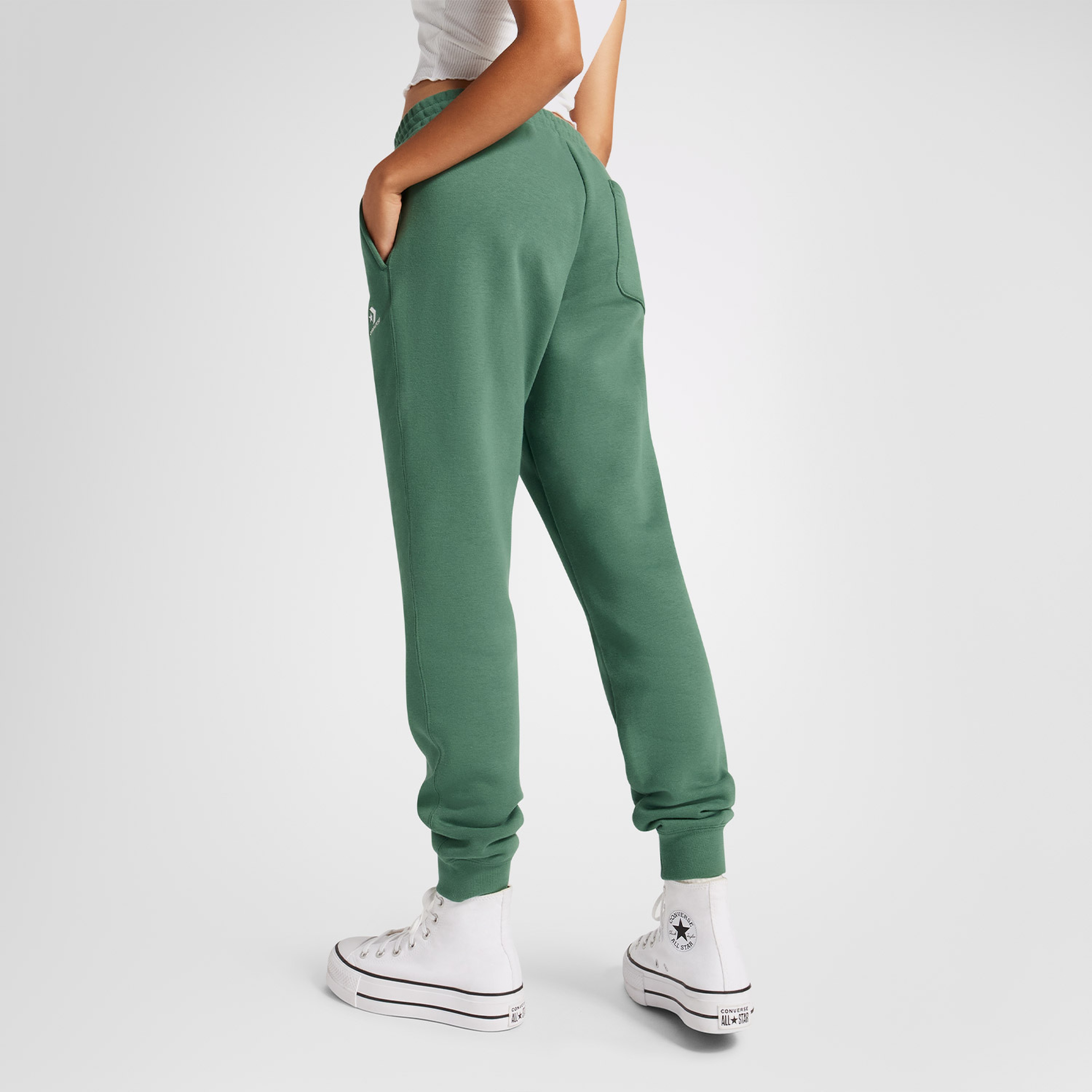 Converse Go-To Star Chevron Standard-Fit Unisex Yeşil Günlük Eşofman Altı