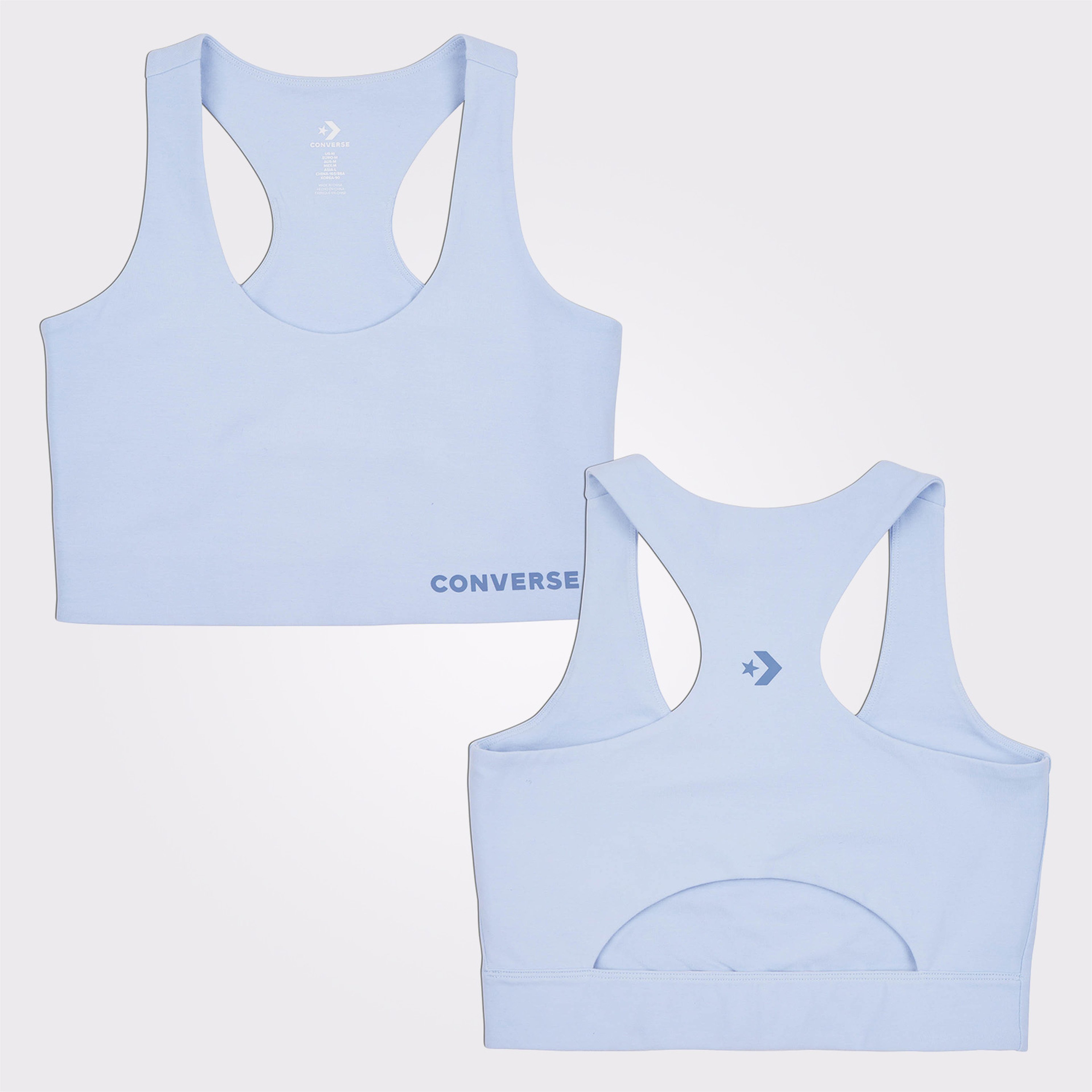 Converse Wordmark Top Kadın Mavi Bra