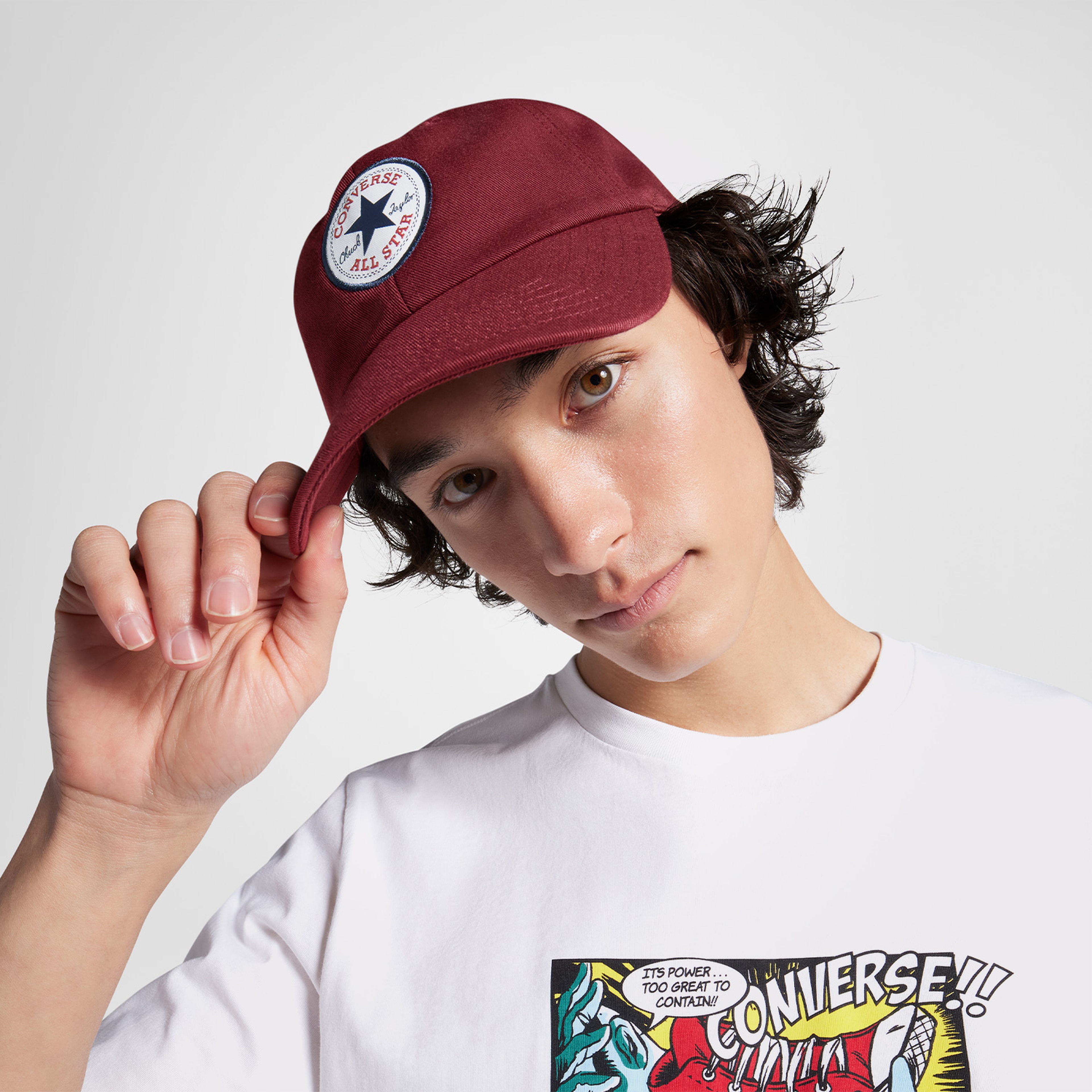 Converse Chuck Taylor All Star Patch Baseball Unisex Bordo Şapka