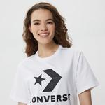 Converse Go-To Star Chevron Logo  Unisex Beyaz T-Shirt