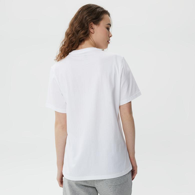 Converse Go-To Star Chevron Logo  Unisex Beyaz T-Shirt