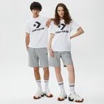 Converse Go-To Star Chevron Logo  Unisex Beyaz T-Shirt