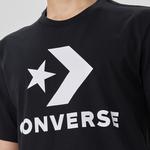 Converse Go-To Star Chevron Logo Unisex Siyah T-Shirt
