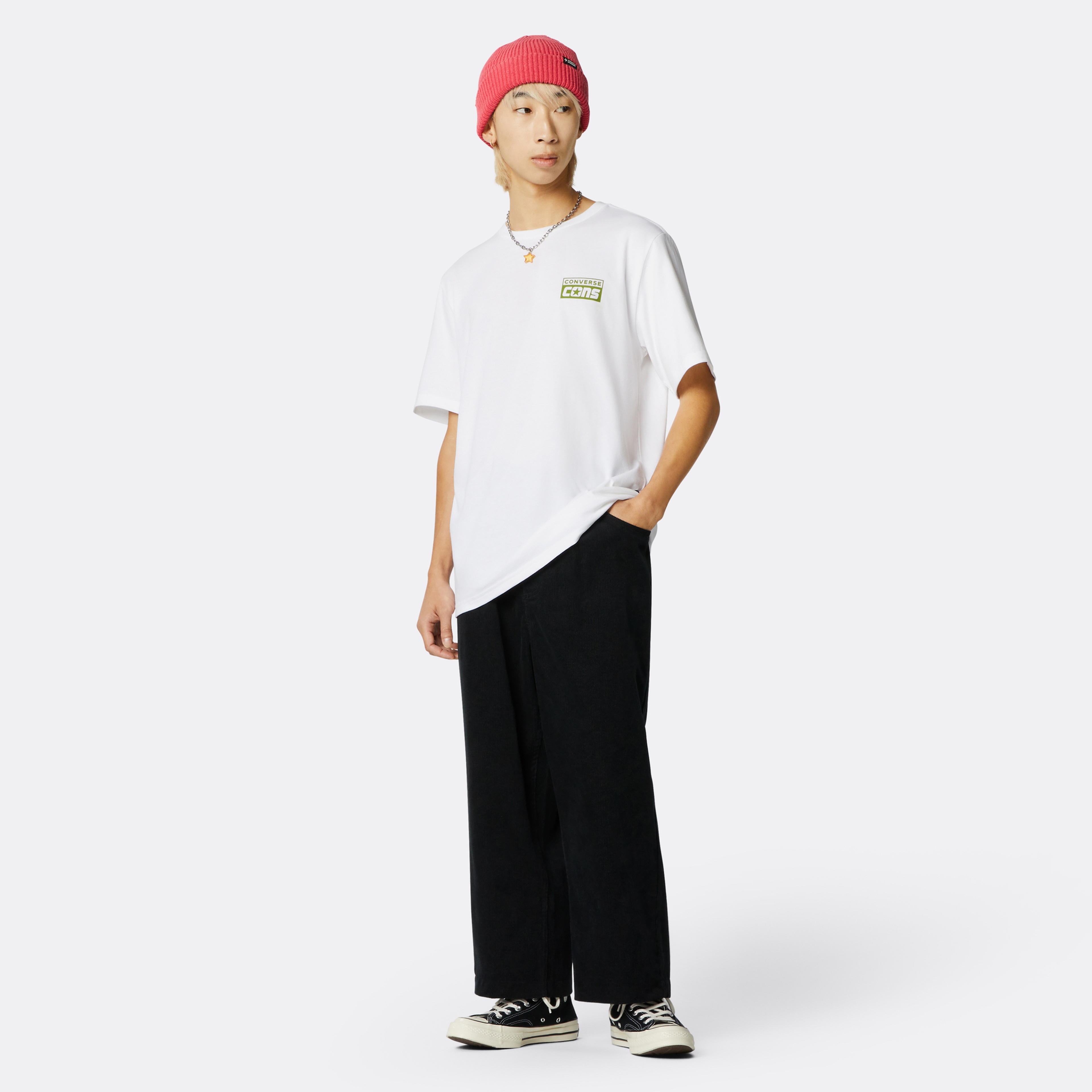 Converse Cons Graphic  Erkek Beyaz T-Shirt