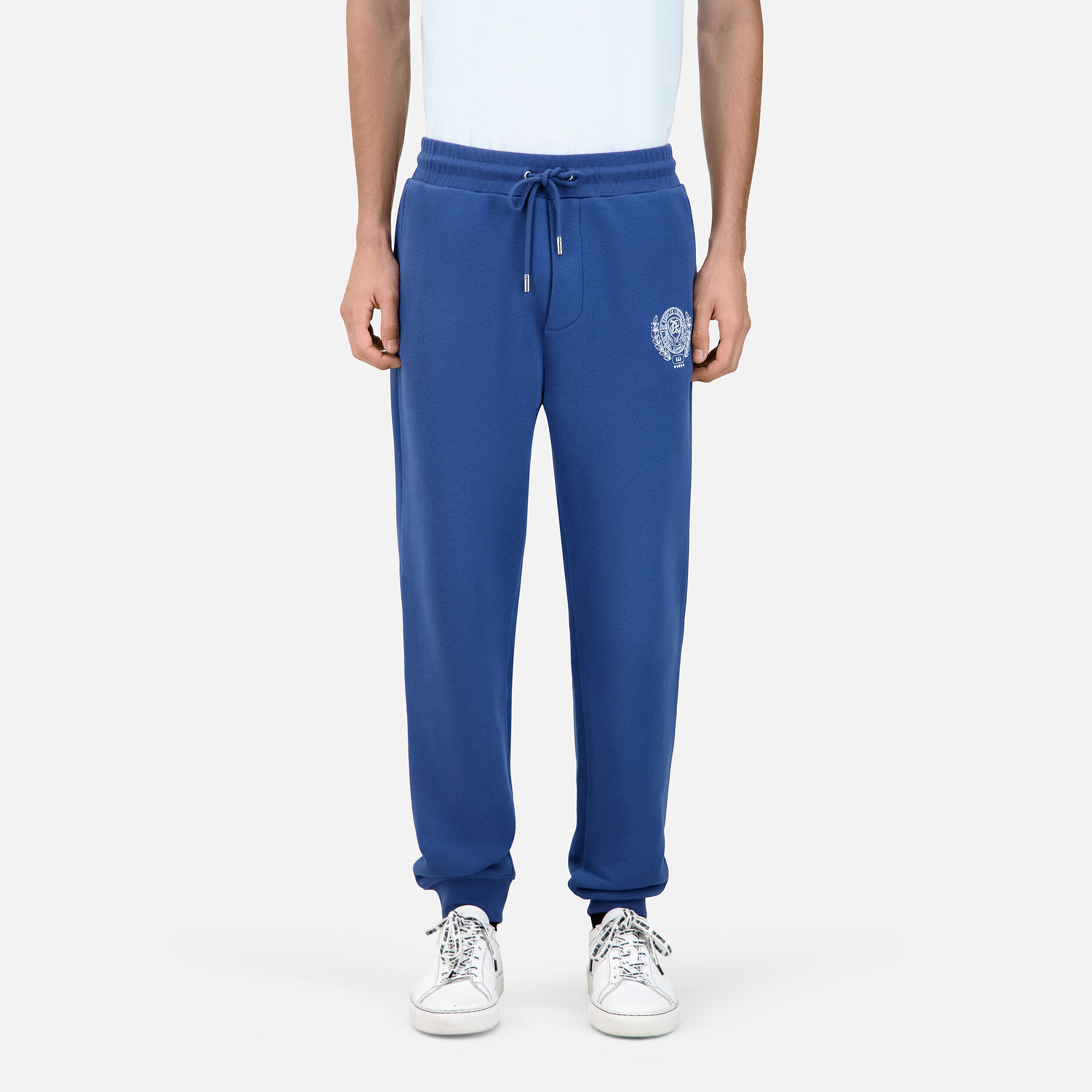 ERKEK LOGO BASKILI MAVİ EŞOFMAN ALTI