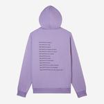 ERKEK BASKILI KAPÜŞONLU MOR SWEATSHIRT